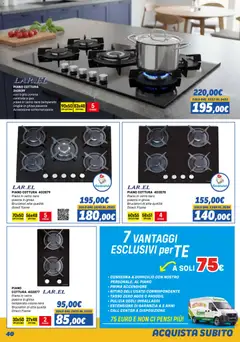 Anteprima del volantino Orizzonte Elettrodomestici catalogo valido a partire dal 01.11.2025 | Pagina: 40 | Prodotti: Piano cottura