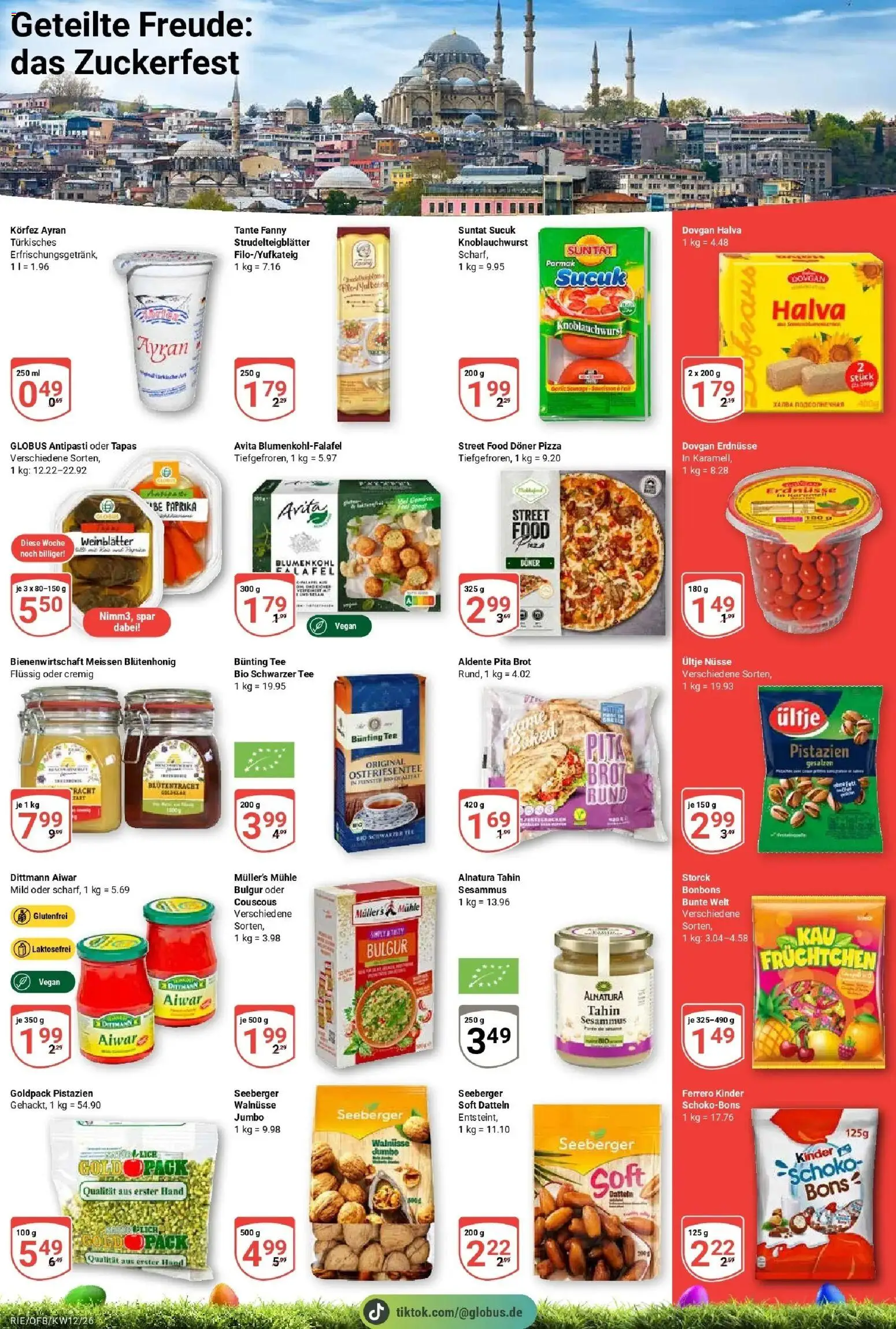 Globus prospekt Bochum-Riemke	 – gültig ab 15.03.2026 | Seite: 14 | Produkte: Erdnüsse, Blumenkohl, Pizza, Tee