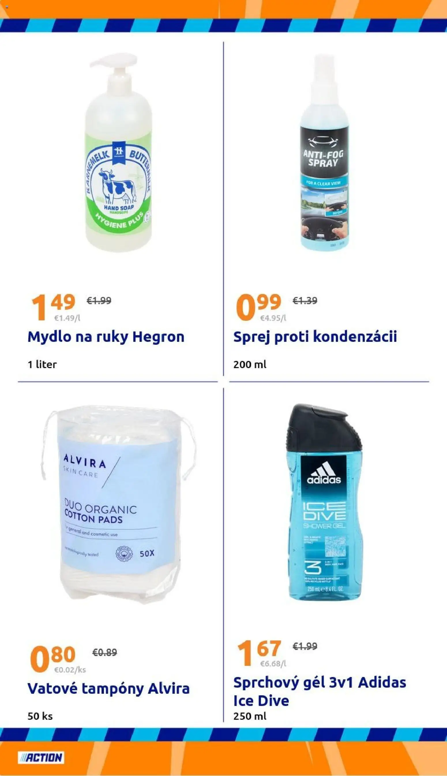 Nové Action akcie – leták je platný od 07.01.2026 | Strana: 18 | Produkty: Mydlo, Sprchový gél, Adidas