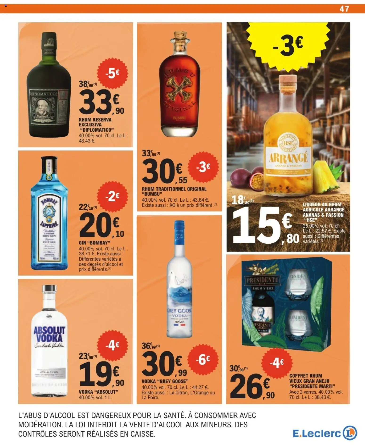 {H1} | Page: 47 | Produits: Liqueur, Rhum, Ananas, Gin