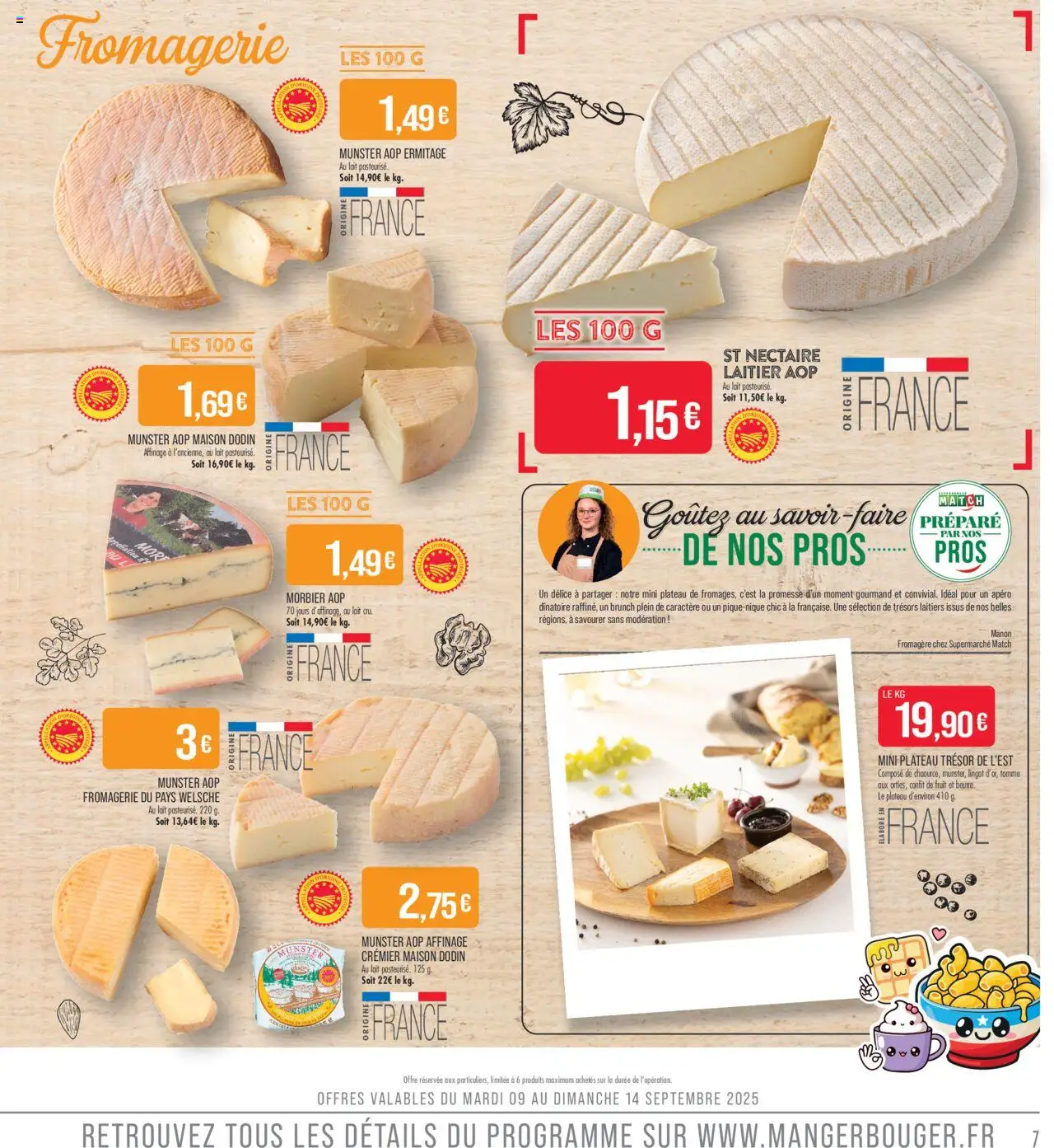  | Page: 7 | Produits: Plateau, Morbier aop, Lait