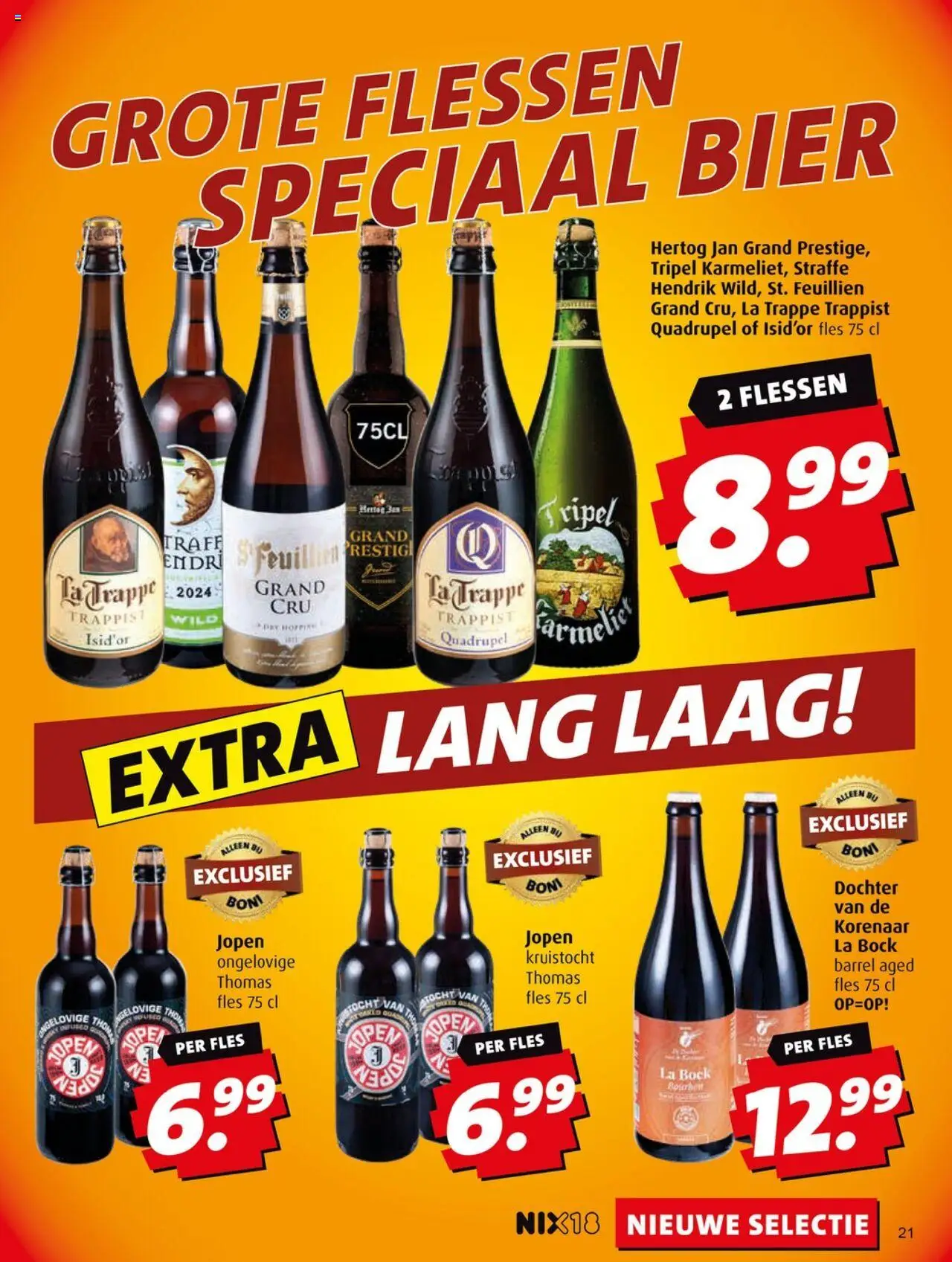 {H1} | Pagina: 21 | Producten: Bier, Fles, La