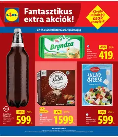 Lidl akciós ujság - amely érvényes a következő dátumtól: 17.07.2025 | Oldal: 4 | Termékek: Sajt, Sör, Jégkrém, Só