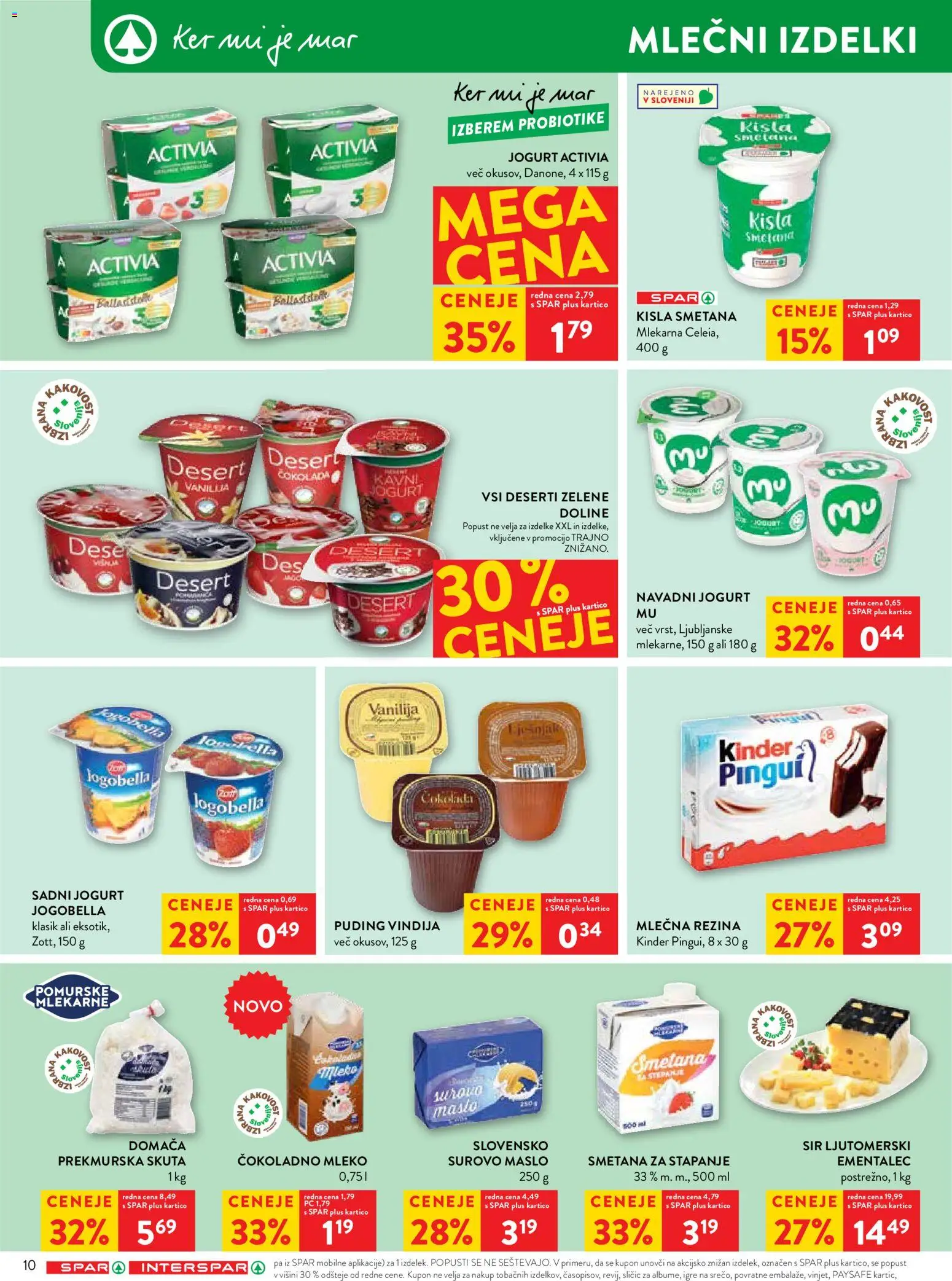Novi Spar katalog ponudbe – veljaven od 25.02.2026 | Stran: 12 | Izdelki: Mleko, Jogurt, Cokolada, Skuta