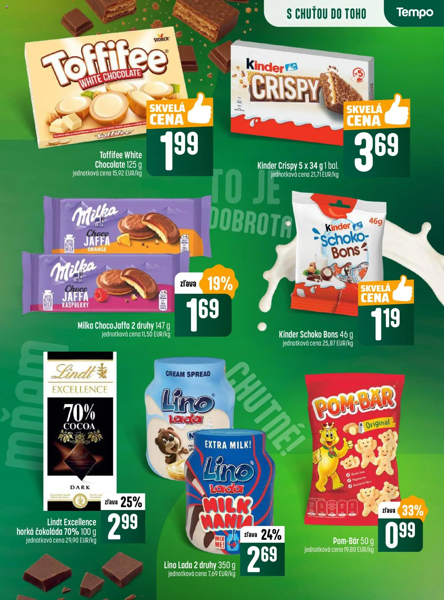 Nové COOP Jednota akcie – leták je platný od 30.10.2025 | Strana: 17 | Produkty: Kinder, Čokoláda, Toffifee, Milka