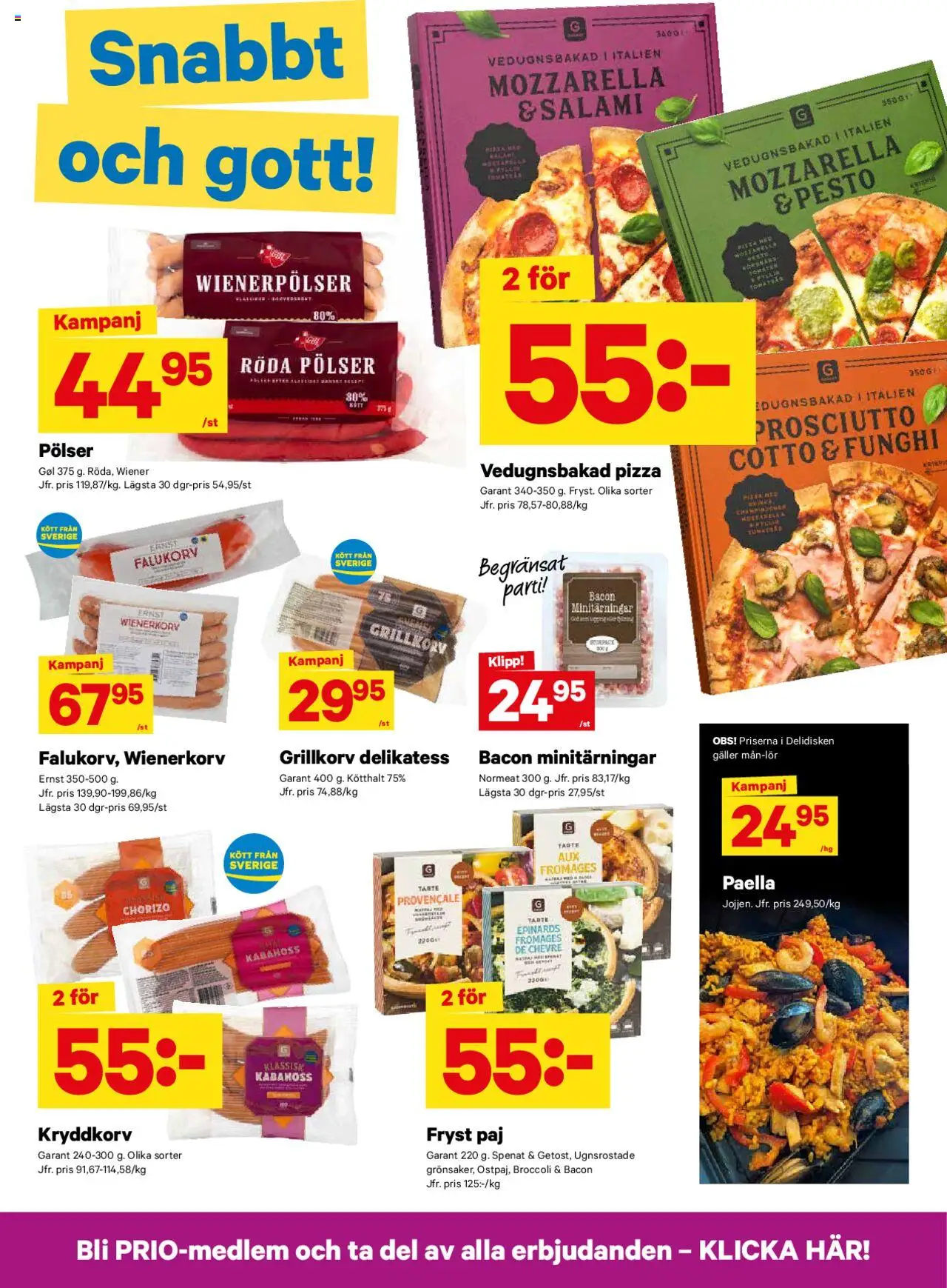 City Gross reklamblad aktuell från 11.08.2025 | Sida: 8 | Produkter: Bacon, Falukorv, Salami, Chorizo