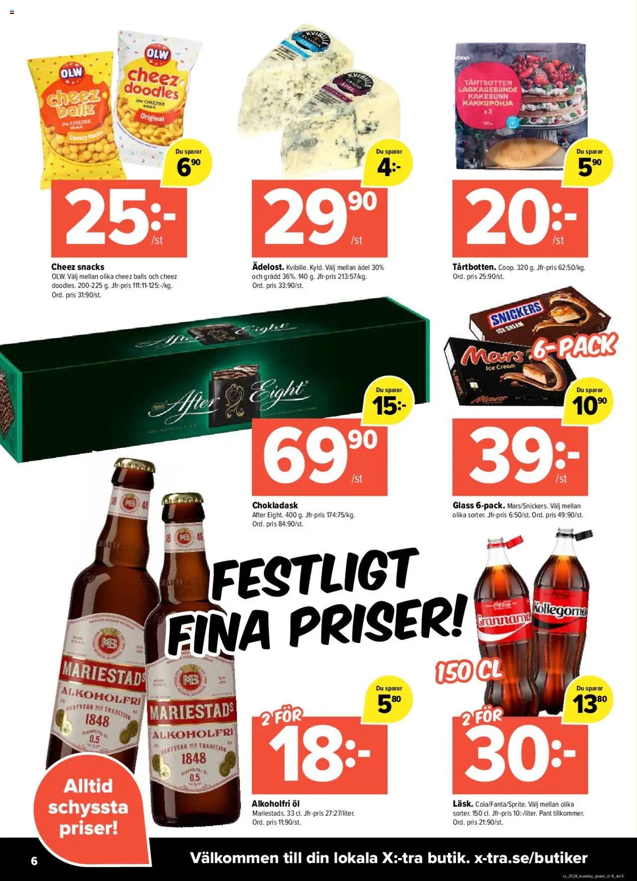 Coop X:-TRA reklamblad aktuell från 09.06.2025 | Sida: 6 | Produkter: Öl, Glass