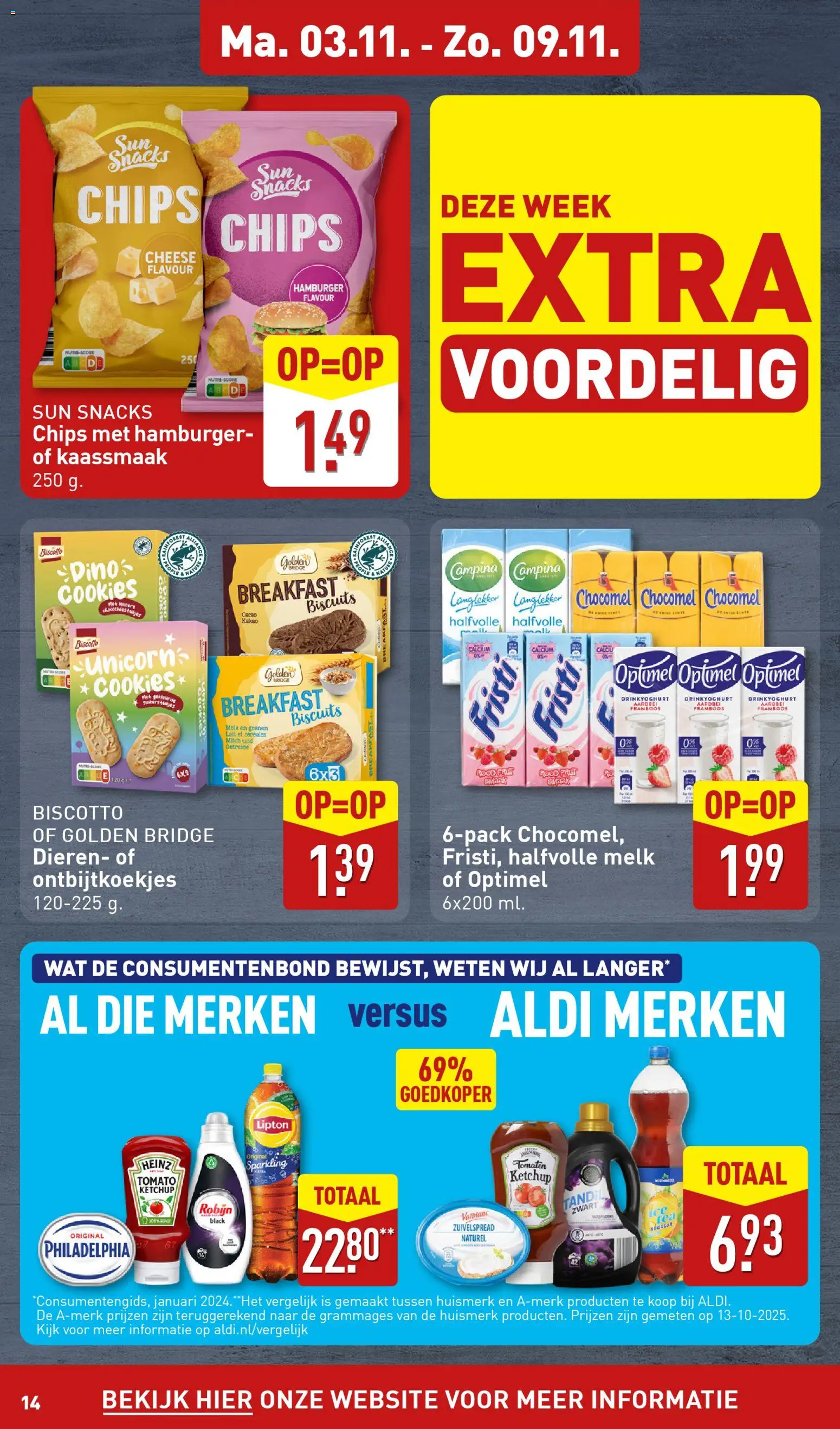 {H1} | Pagina: 14 | Producten: Melk, Granen, Chips, Fagyasztott gyümölcs