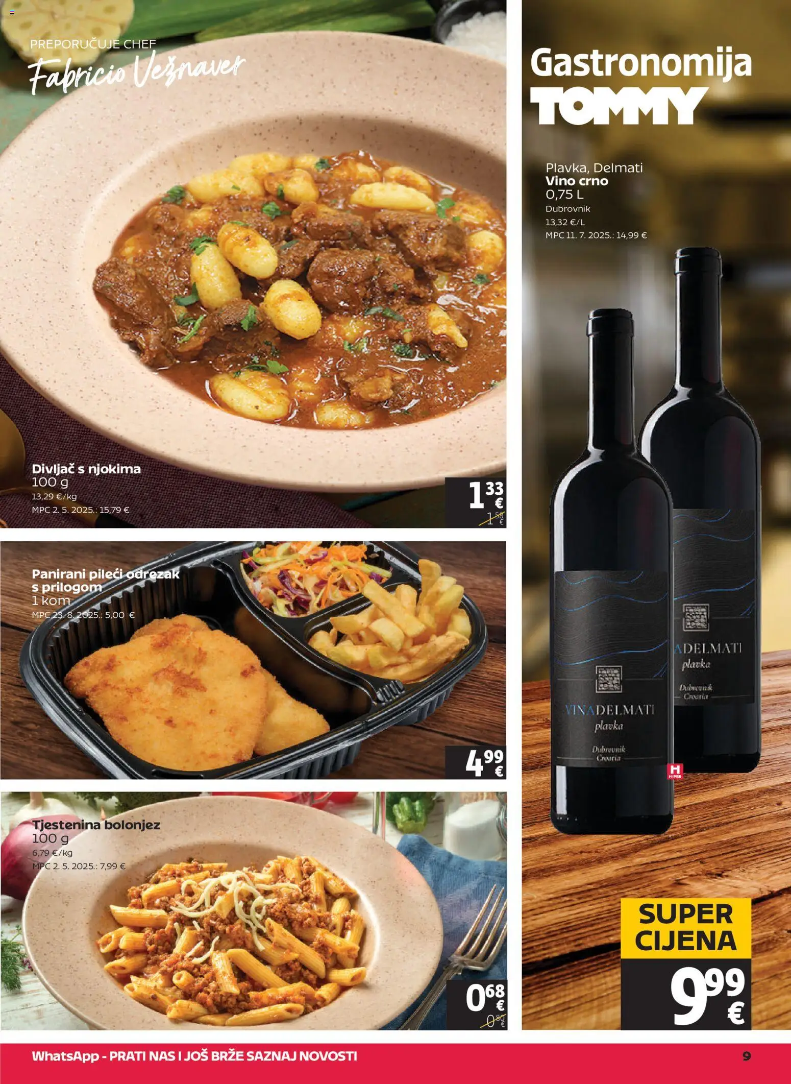 Tommy katalog | vrijedi od 16.04.2026 | Stranica: 9 | Proizvodi: Vino, Tjestenina