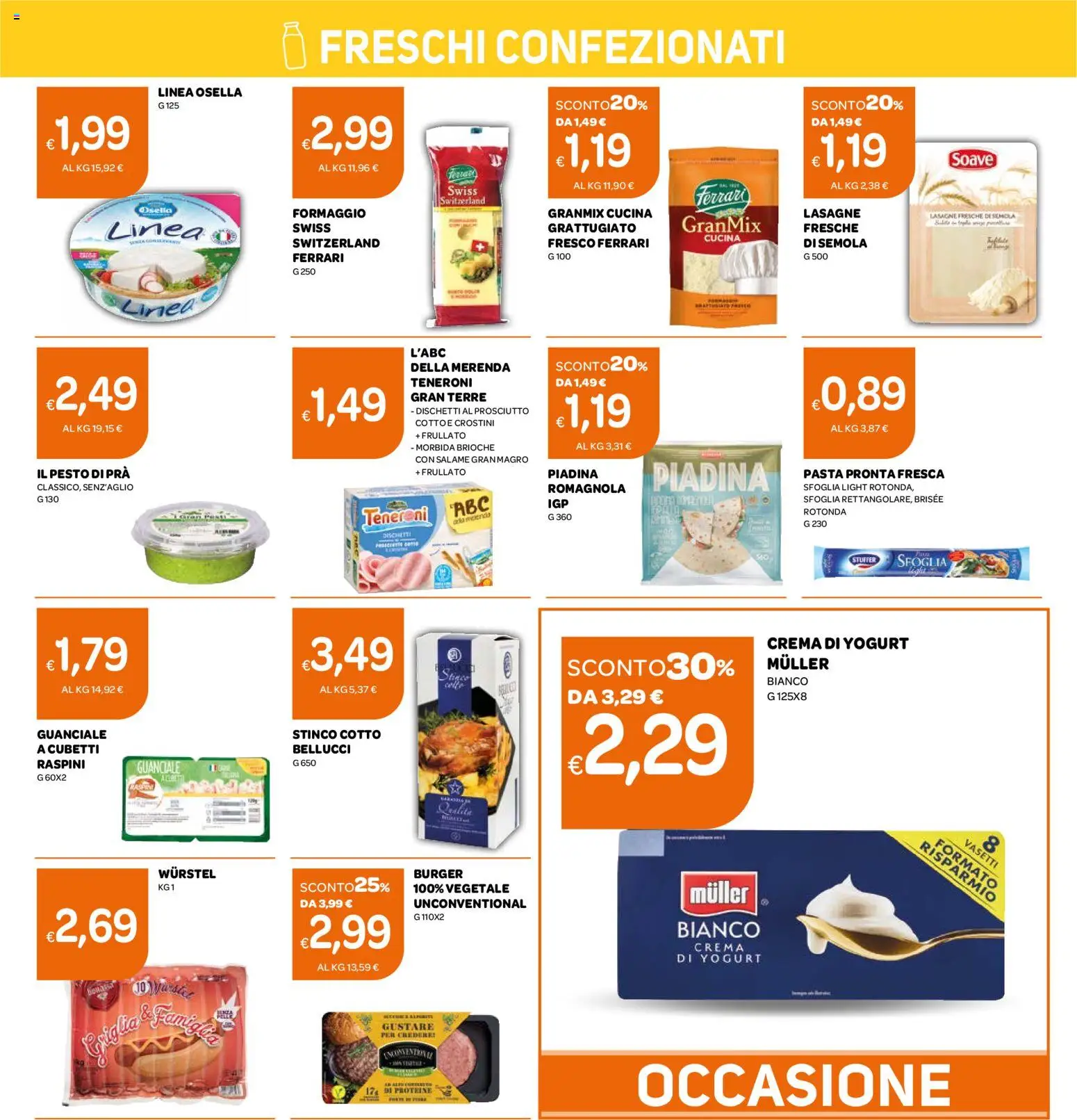Volantino Ekom del 02.01.2026 | Pagina: 9 | Prodotti: Crema, Yogurt, Pasta, Crostini