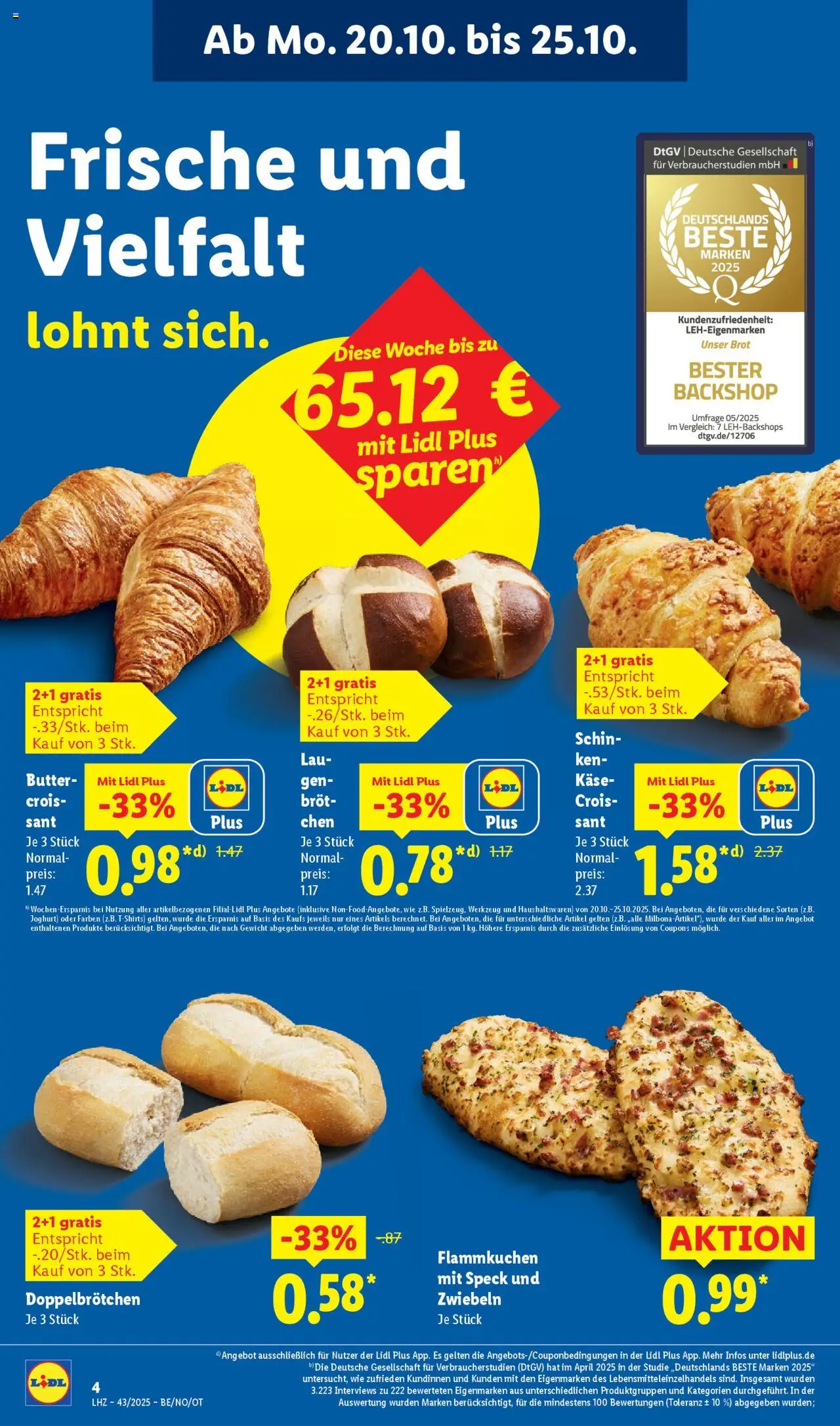 Lidl Prospekt Rahden – gültig ab 20.10.2025 | Seite: 10 | Produkte: Gewicht, Joghurt, Zwiebeln, Brot