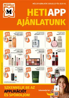 Müller Akciós újság - amely érvényes a következő dátumtól: 23.02.2026