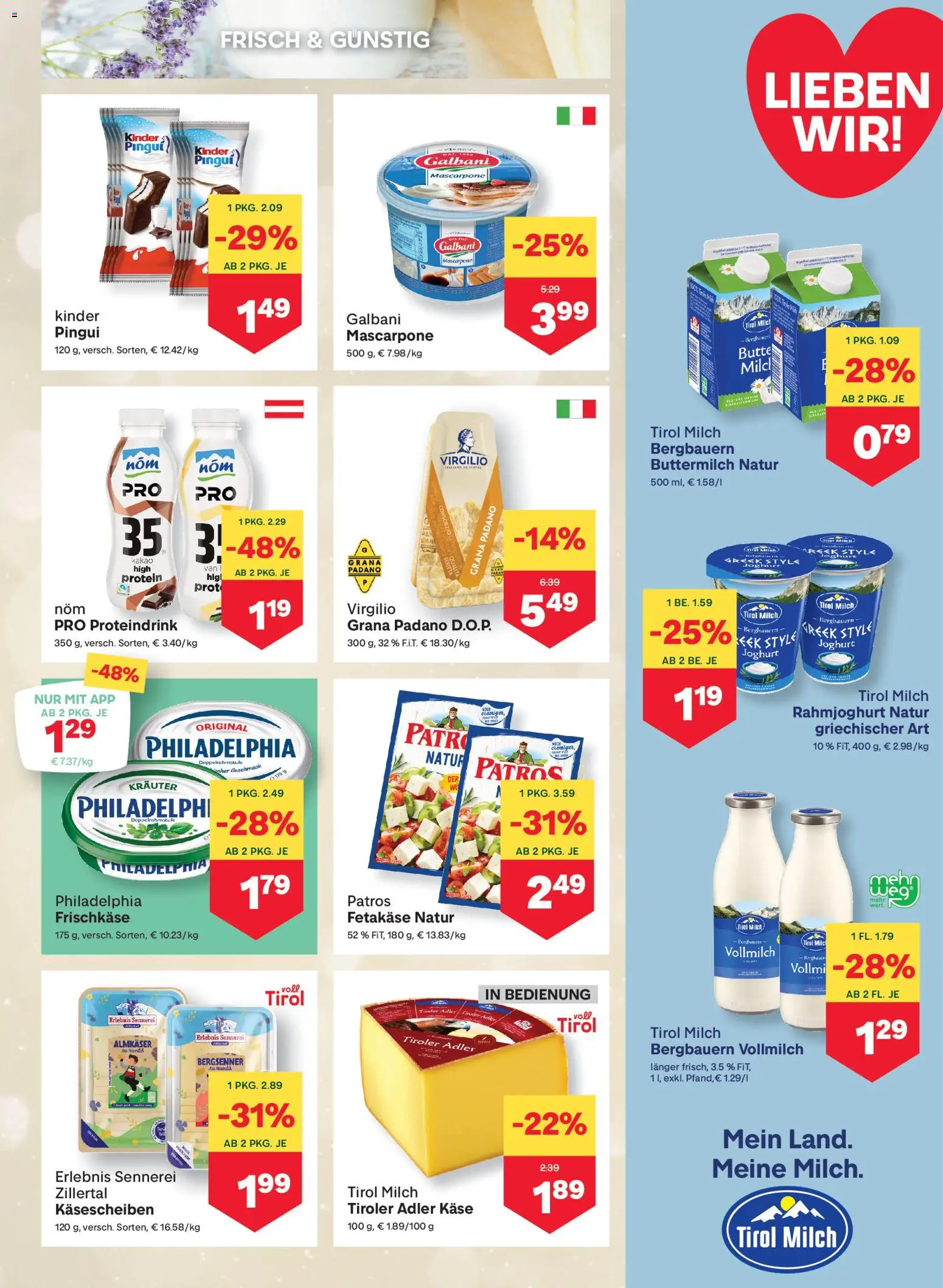 MPREIS Hohenems gültig ab 04.12.2025 | Seite: 5 | Produkte: Milch, Käse, Joghurt