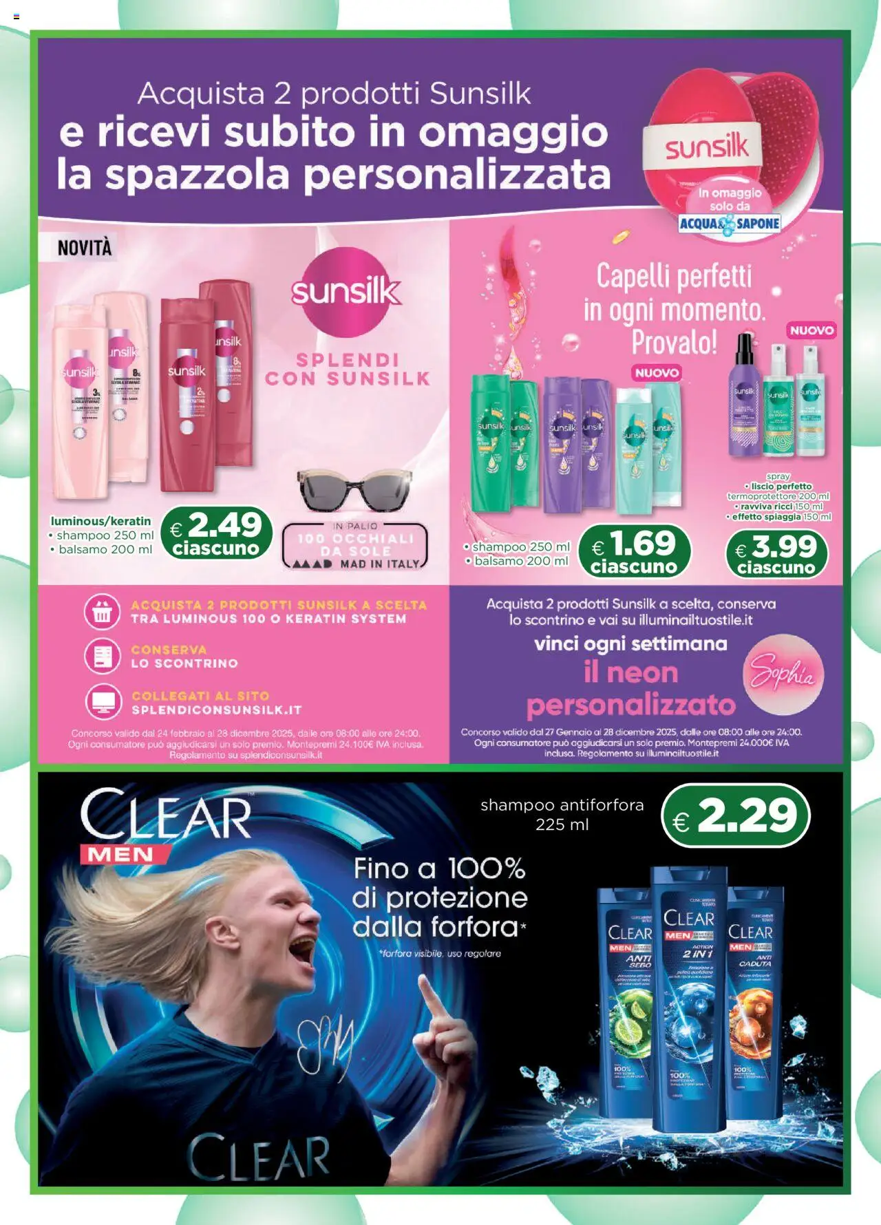 Volantino Acqua e Sapone del 21.09.2025 | Pagina: 11 | Prodotti: Spazzola, Shampoo, Balsamo, Occhiali