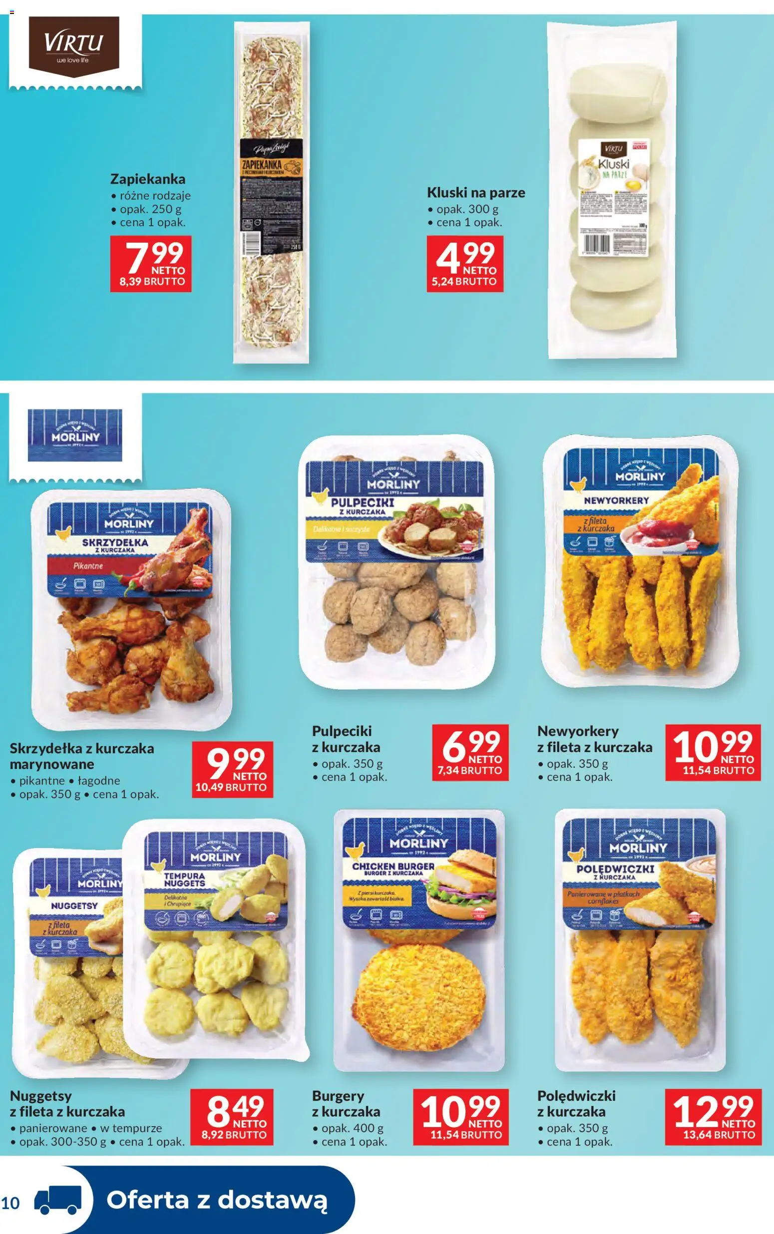 Makro Gazetka - Dystrybucja do sklepów od 07.01.2026 | Strona: 10 | Produkty: Skrzydełka z kurczaka, Zapiekanka, Kluski na parze, Nuggets