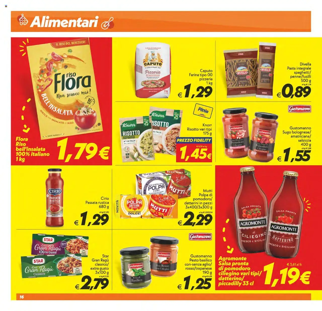 Volantino SuperConveniente del 24.07.2025 | Pagina: 16 | Prodotti: Riso, Pomodoro, Pasta, Asparagi