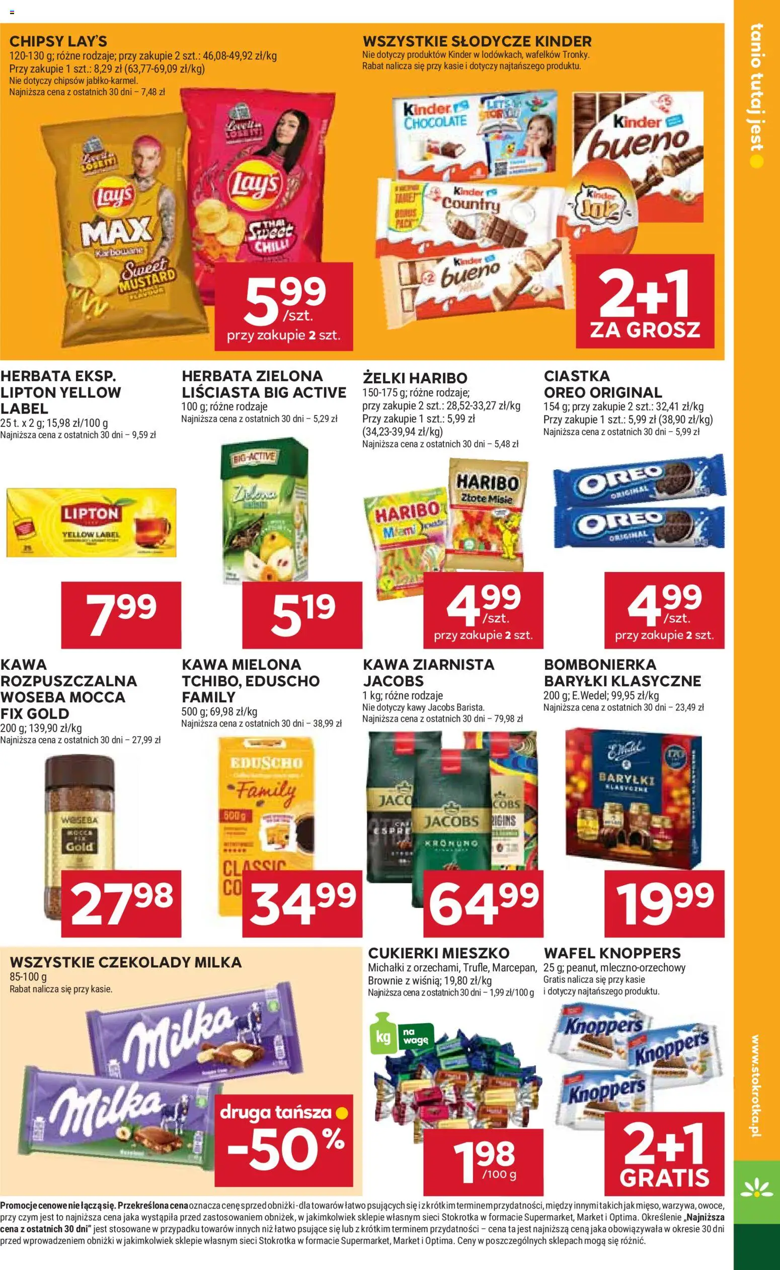 Stokrotka Gazetka - Market od 19.02.2026 | Strona: 17 | Produkty: Knoppers, Czekolady, Czekolady milka, Żelki
