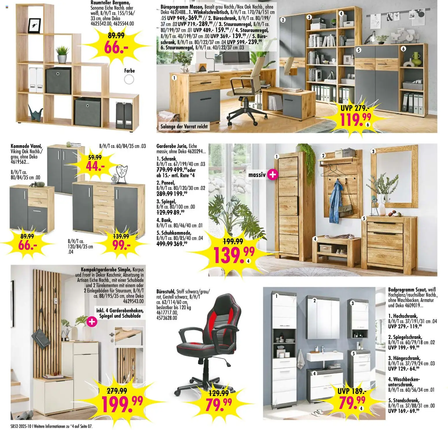 SB Möbel Boss Prospekt 	 – gültig ab 20.12.2025 | Seite: 10 | Produkte: Raumteiler, Kommode, Waschbecken, Spiegel