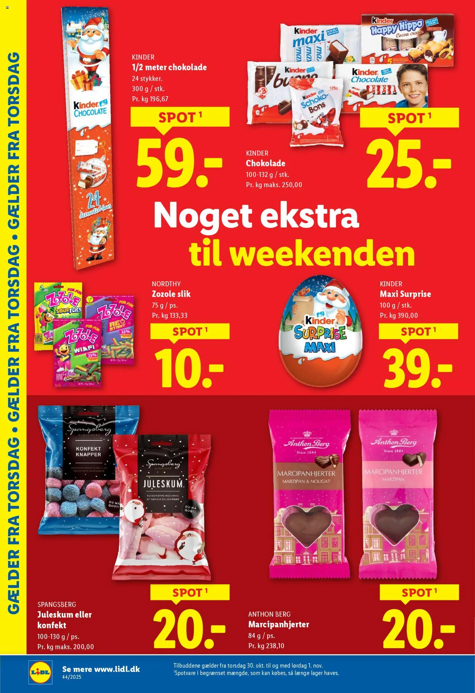 Lidl tilbudsavis – gyldig fra 26.10.2025 | Side: 4 | Produkter: Chokolade, Slik, Nougat, Søm