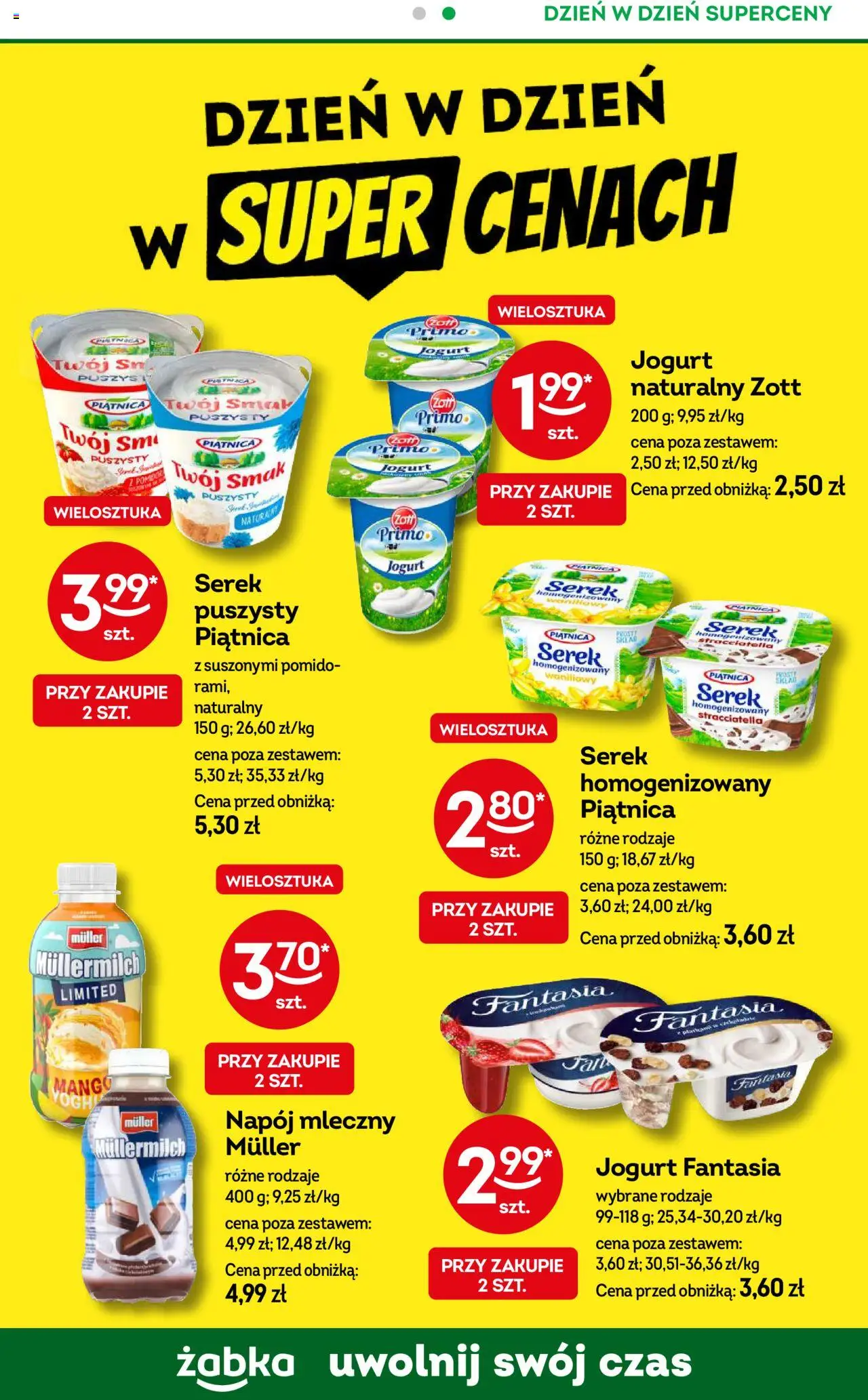 Żabka Gazetka - To się opłaca od 13.08.2025 | Strona: 11 | Produkty: Mango, Serek homogenizowany, Serek, Jogurt