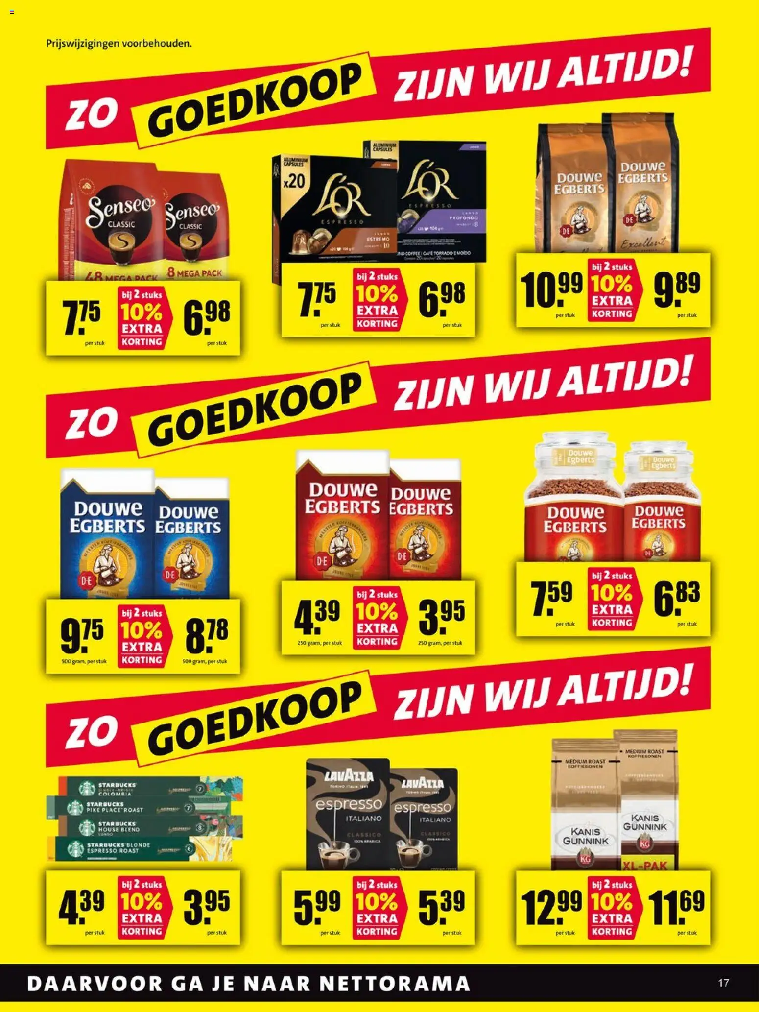 {H1} | Pagina: 17 | Producten: Koffiebonen, Lavazza