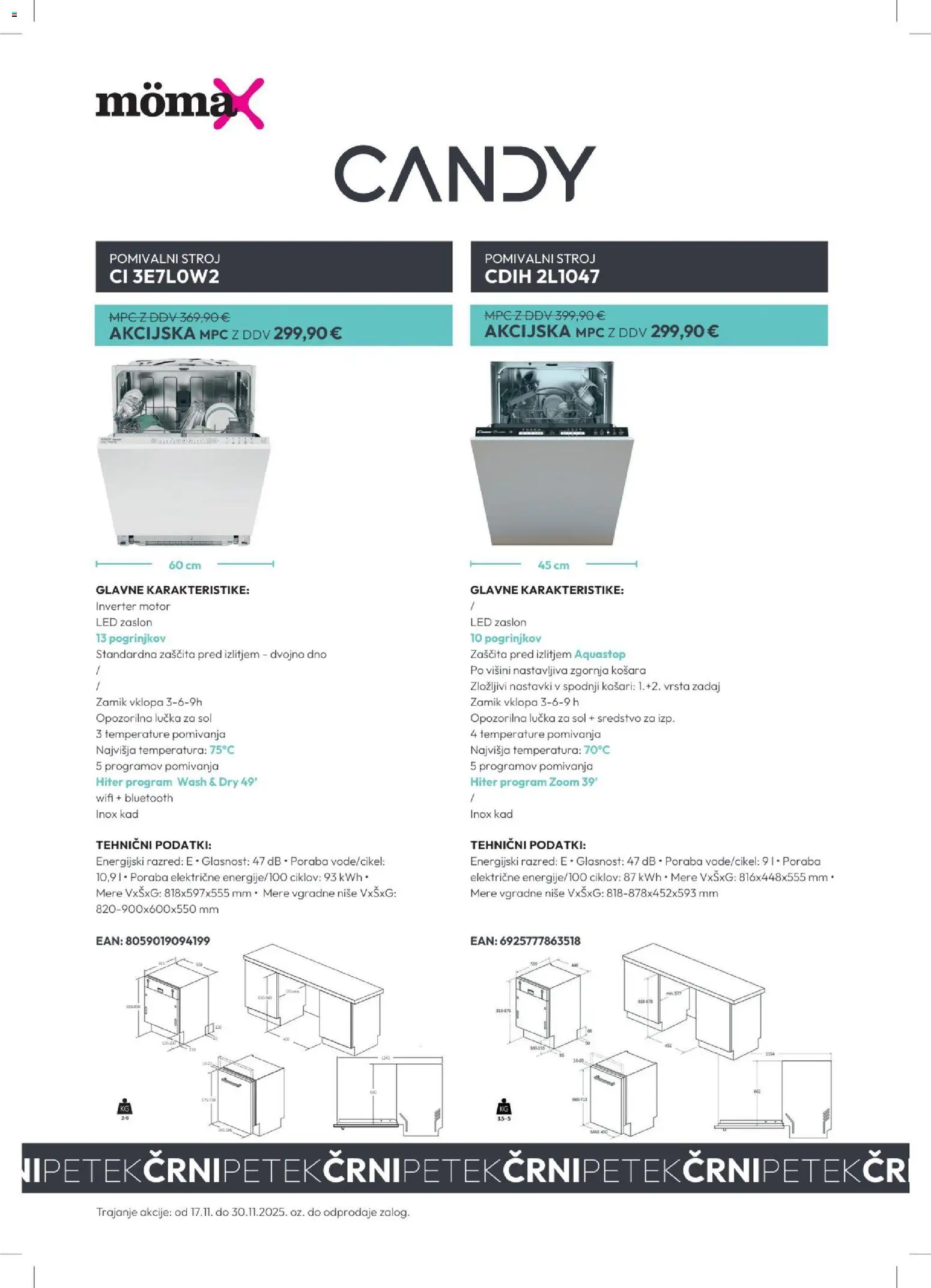 Novi Mömax katalog ponudbe – veljaven od 01.11.2025 | Stran: 2 | Izdelki: Pomivalni stroj, Košara, Sol