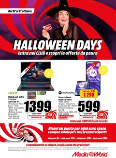 Anteprima del volantino Media World Halloween catalogo valido a partire dal 27.10.2025