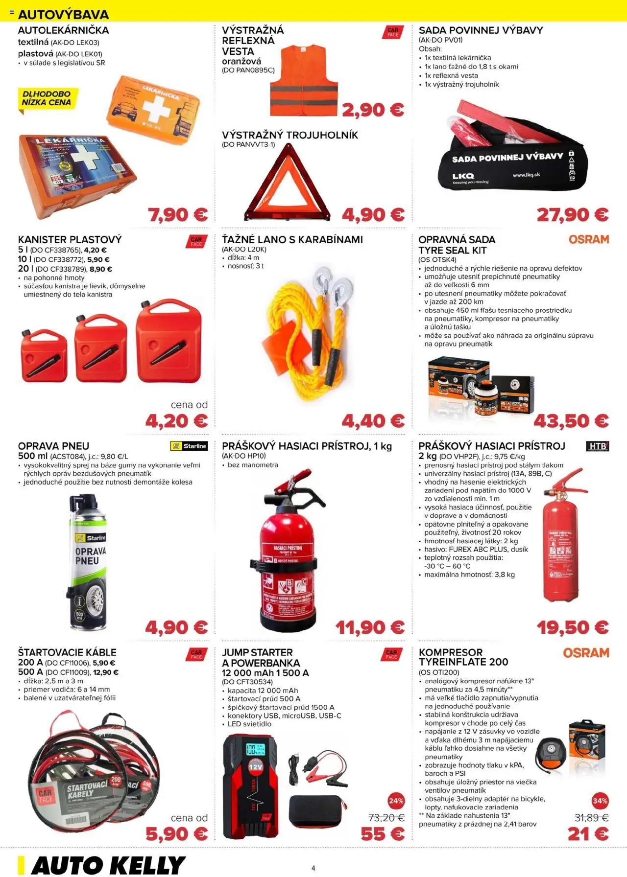 Auto Kelly leták │ platný od 29.07.2025 | Strana: 4 | Produkty: Kompresor, Svietidlo, Led, Vesta