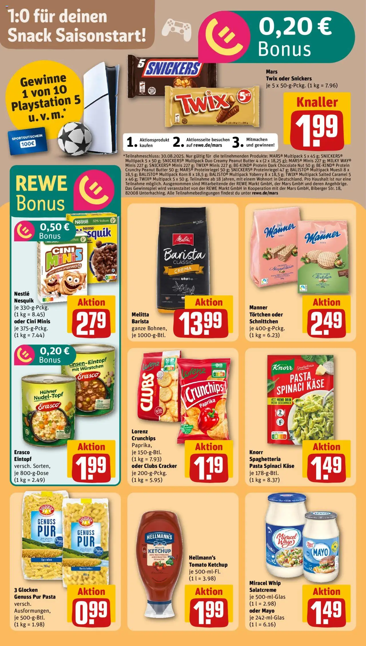 Rewe Prospekt 	 - gültig ab dem 18.08.2025 | Seite: 12 | Produkte: Playstation, Ofen, Tomaten, Knorr