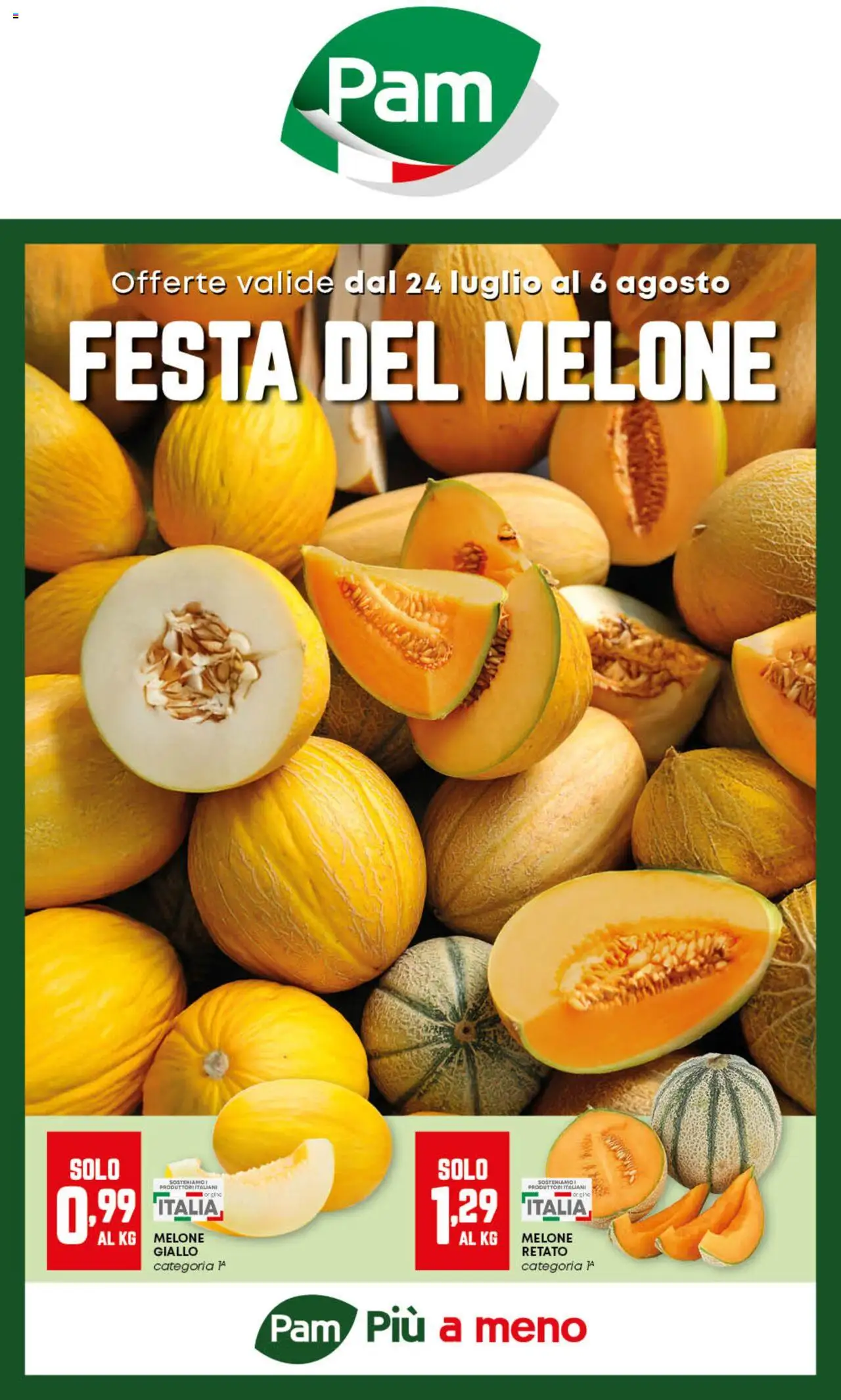 Volantino PAM del 24.07.2025 | Pagina: 1 | Prodotti: Melone