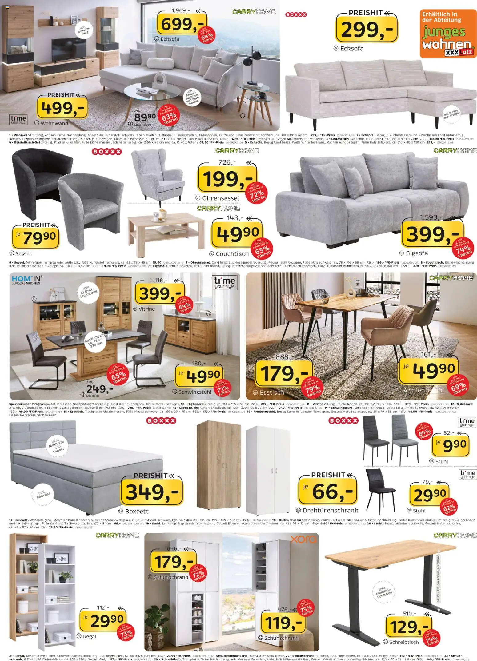 XXXL Lutz Neueröffnungsangebote – gültig ab 01.03.2026 | Seite: 10 | Produkte: Esstisch, Vitrine, Sessel, Stuhl