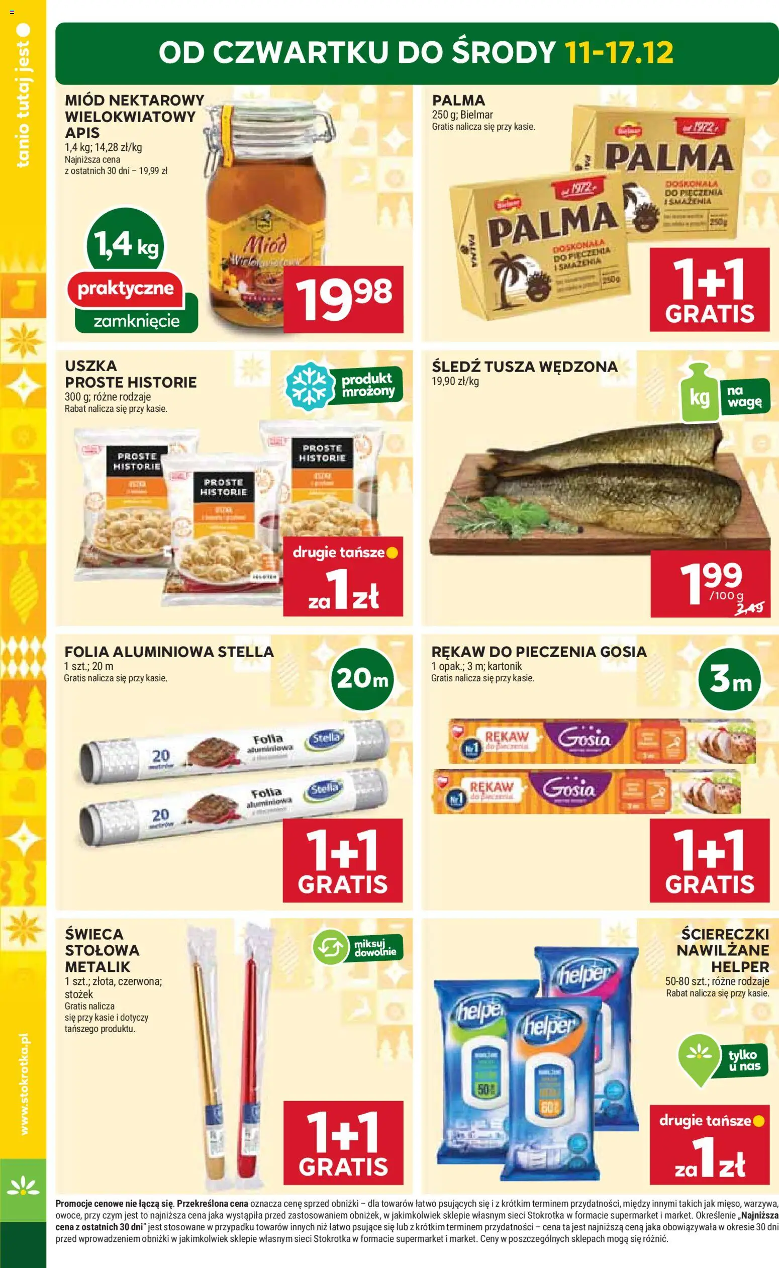 Stokrotka Gazetka od 11.12.2025 | Strona: 6 | Produkty: Miód, Śledź, Stokrotka, Warzywa