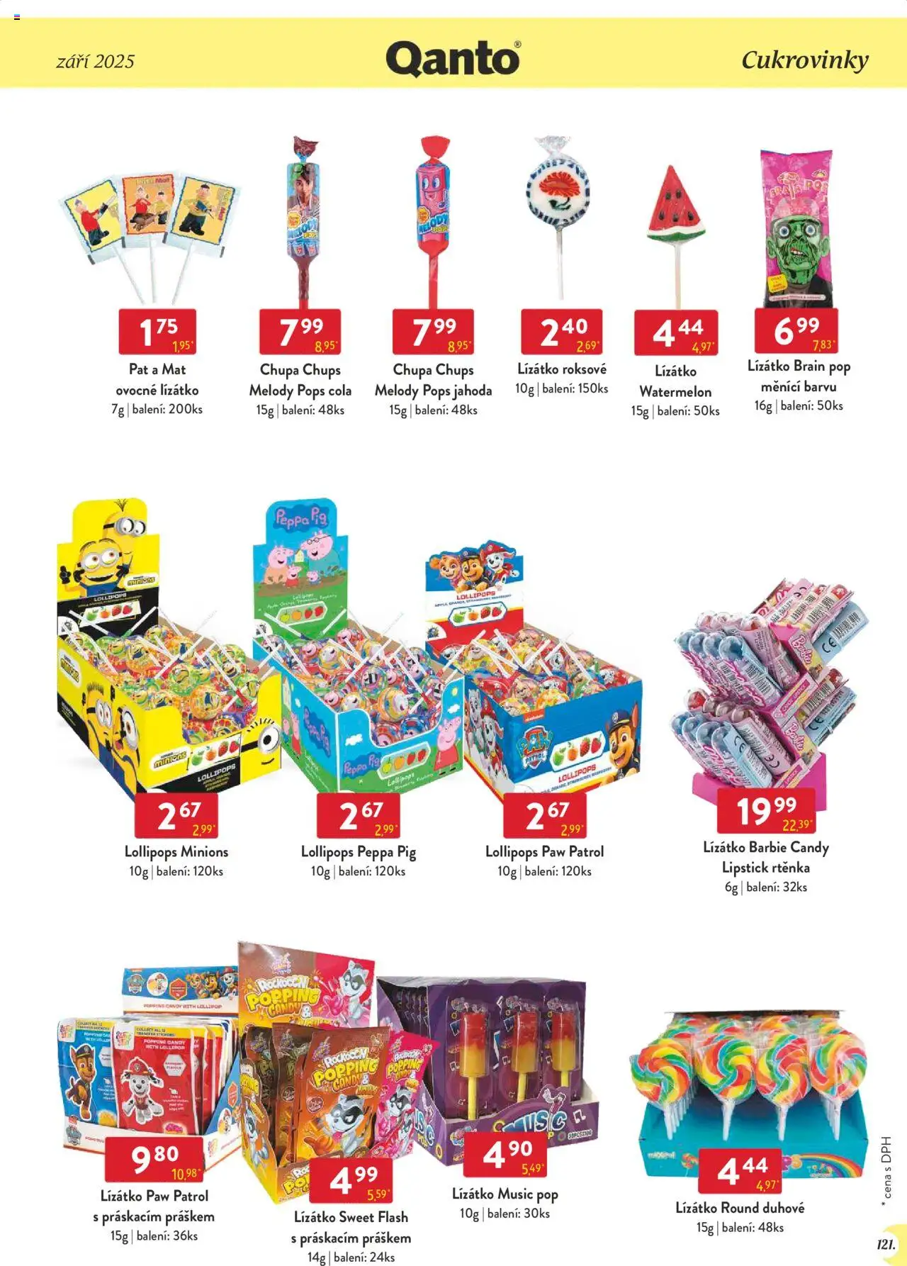 Astur & Qanto leták - Velkoobchod 09/2025 od 01.09.2025 | Strana: 121 | Produkty: Barbie, Rtěnka, Cola