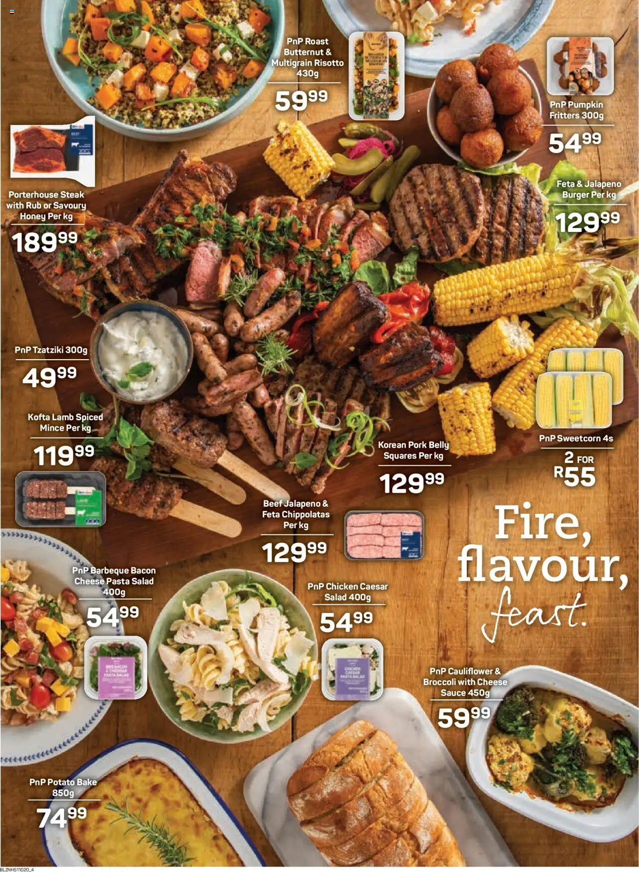 New Pick n Pay catalogue – valid from 22.09.2025 | Page: 4 | Products: Cauliflower, Steak, Salad, Sauce