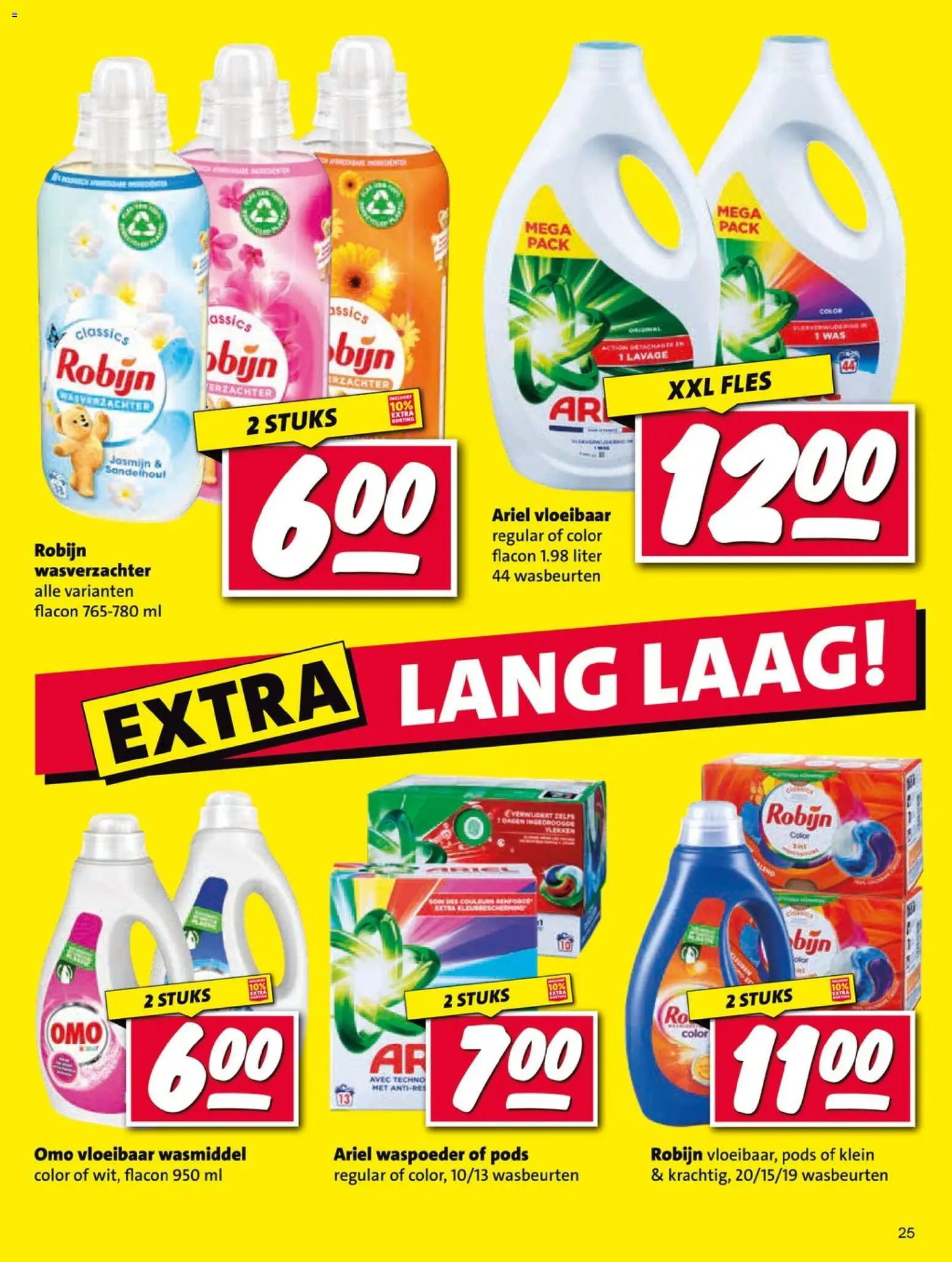 {H1} | Pagina: 25 | Producten: Wasmiddel, Wasverzachter, Fles, Was