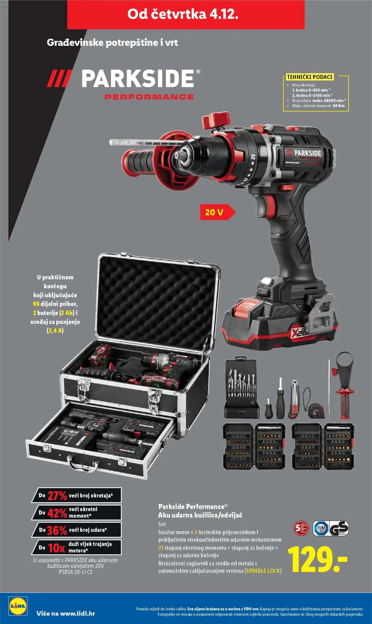 Lidl katalog | vrijedi od 01.12.2025 | Stranica: 54 | Proizvodi: Baterije, Parkside