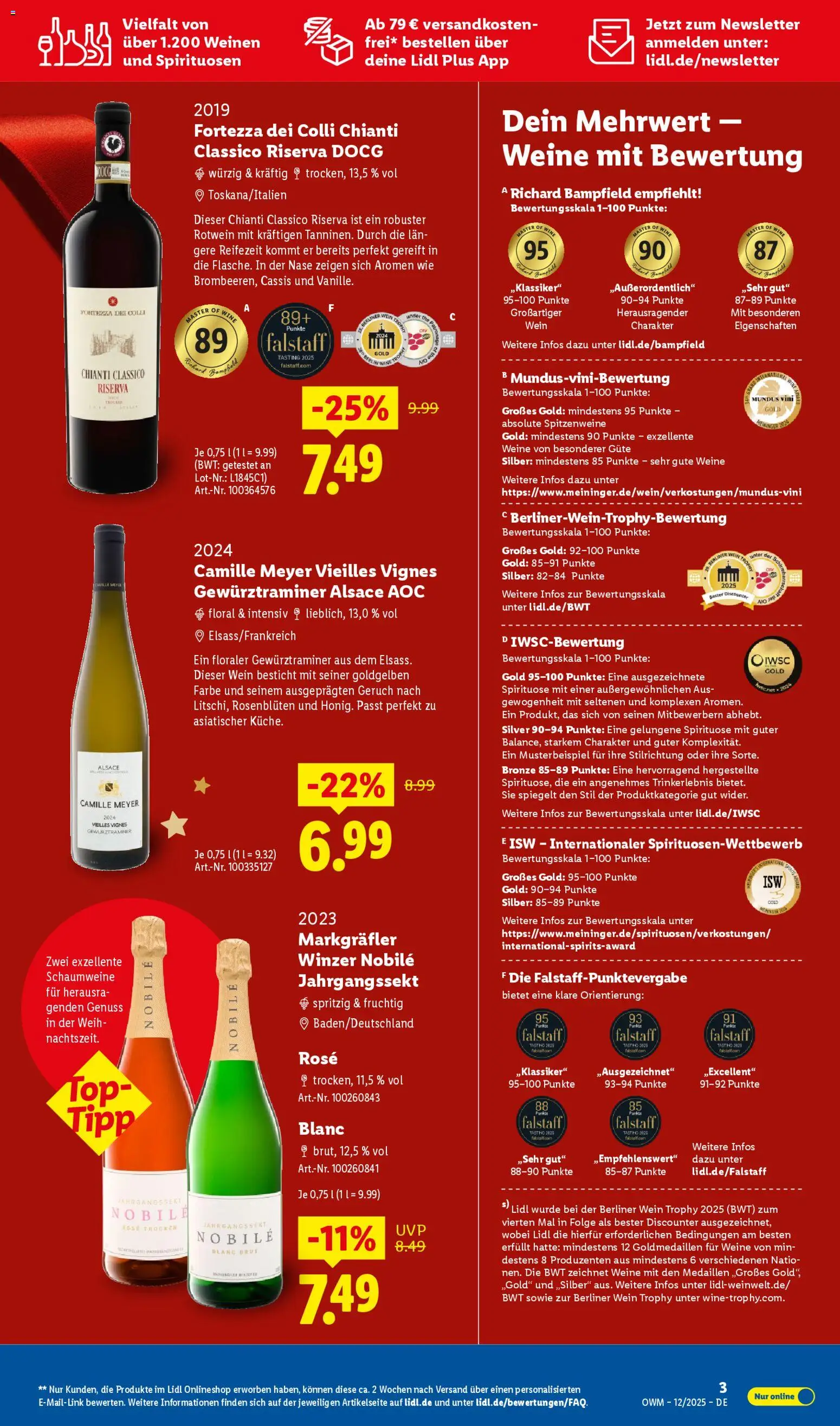 Lidl - Prospekt – gültig ab 01.12.2025 | Seite: 3 | Produkte: Berliner, Top, Rotwein, Hose