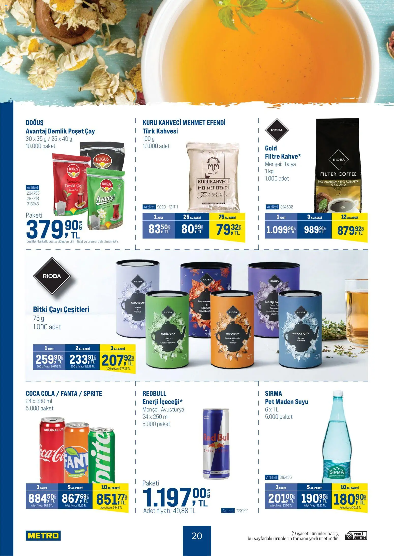 Metro - Dünya Mutfakları - 12.11.2025 tarihinden itibaren geçerlidir | Sayfa: 20 | Ürünler: Çay, Limon, Kumina, Sprite