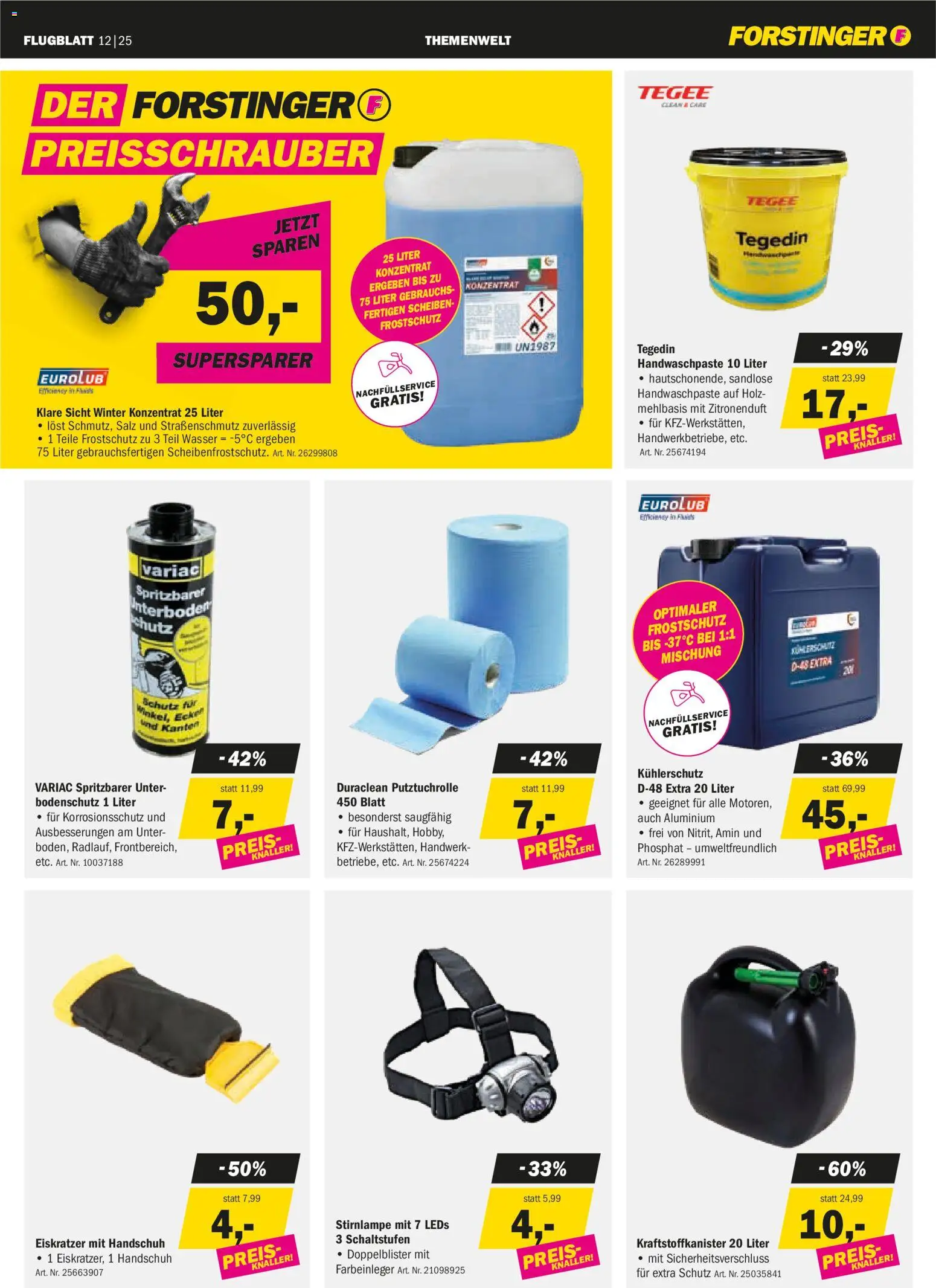 Forstinger Flugblatt gültig ab 17.12.2025 | Seite: 9 | Produkte: Wasser, Salz