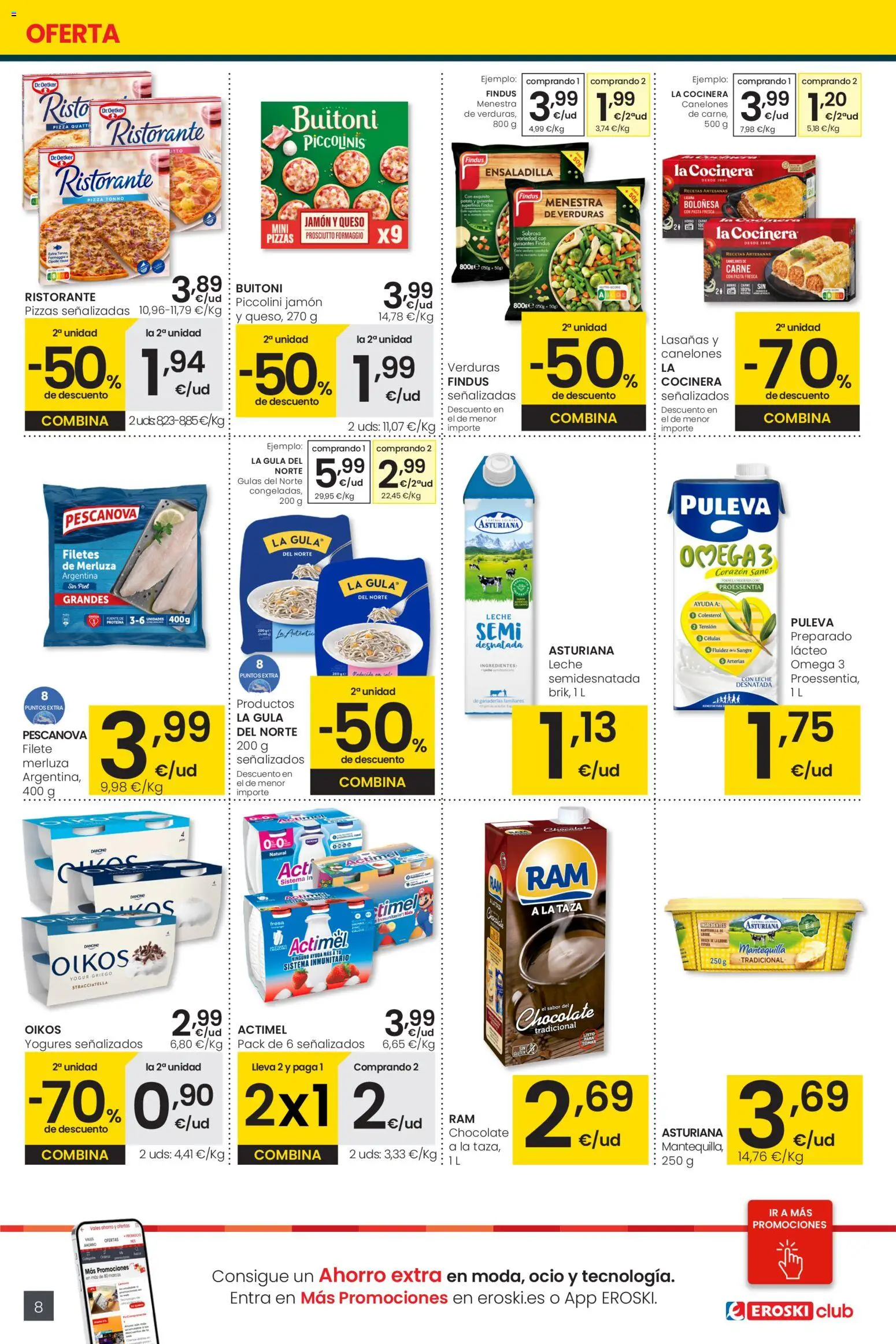 Eroski - City │ válido desde el 05.01.2026 | Página: 8 | Productos: Queso, Μαγειρική εστία, Pasta, Συσκευή ροής