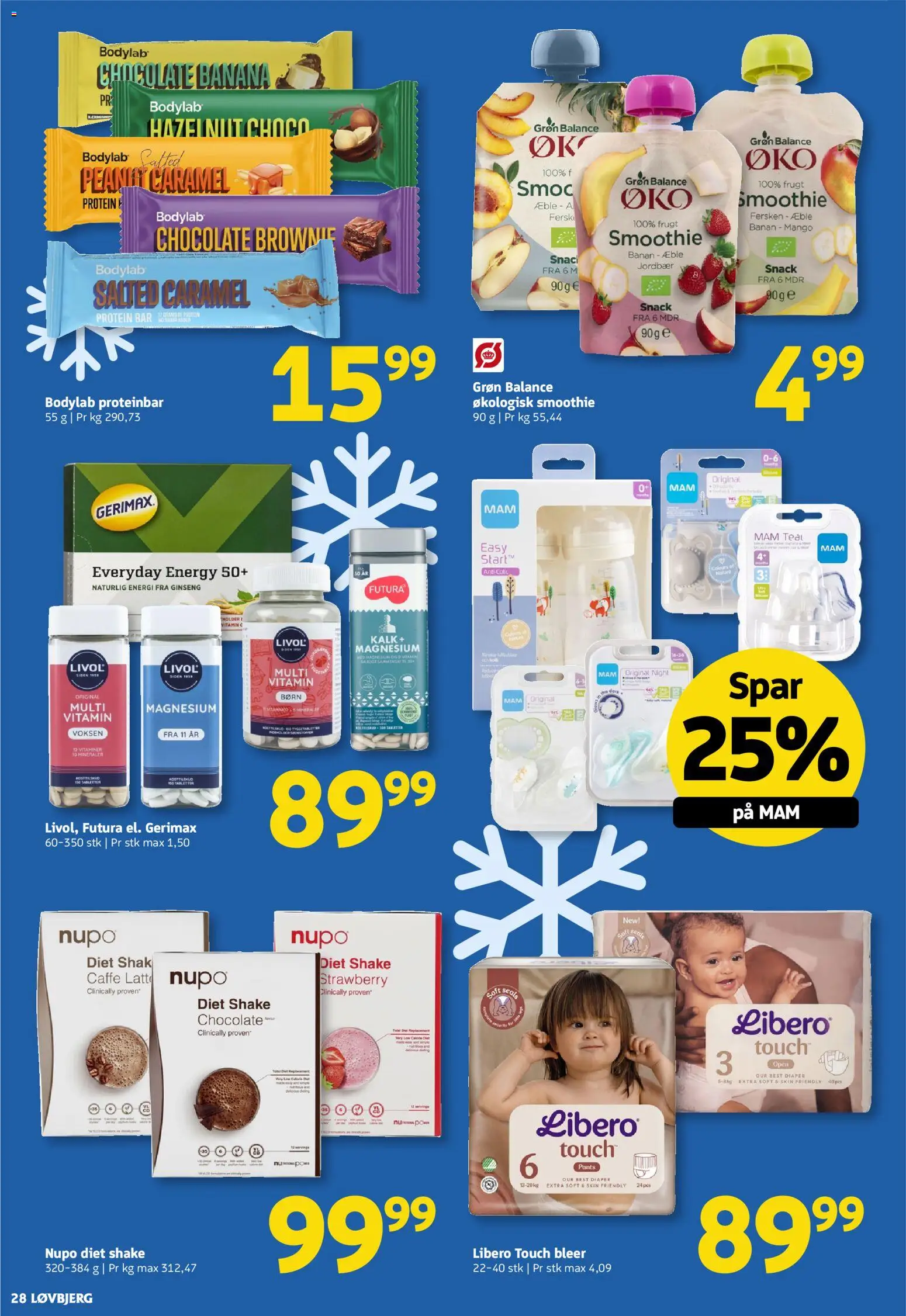 Løvbjerg tilbudsavis – gyldig fra 13.02.2026 | Side: 28 | Produkter: Mango, Jordbær, Smoothie