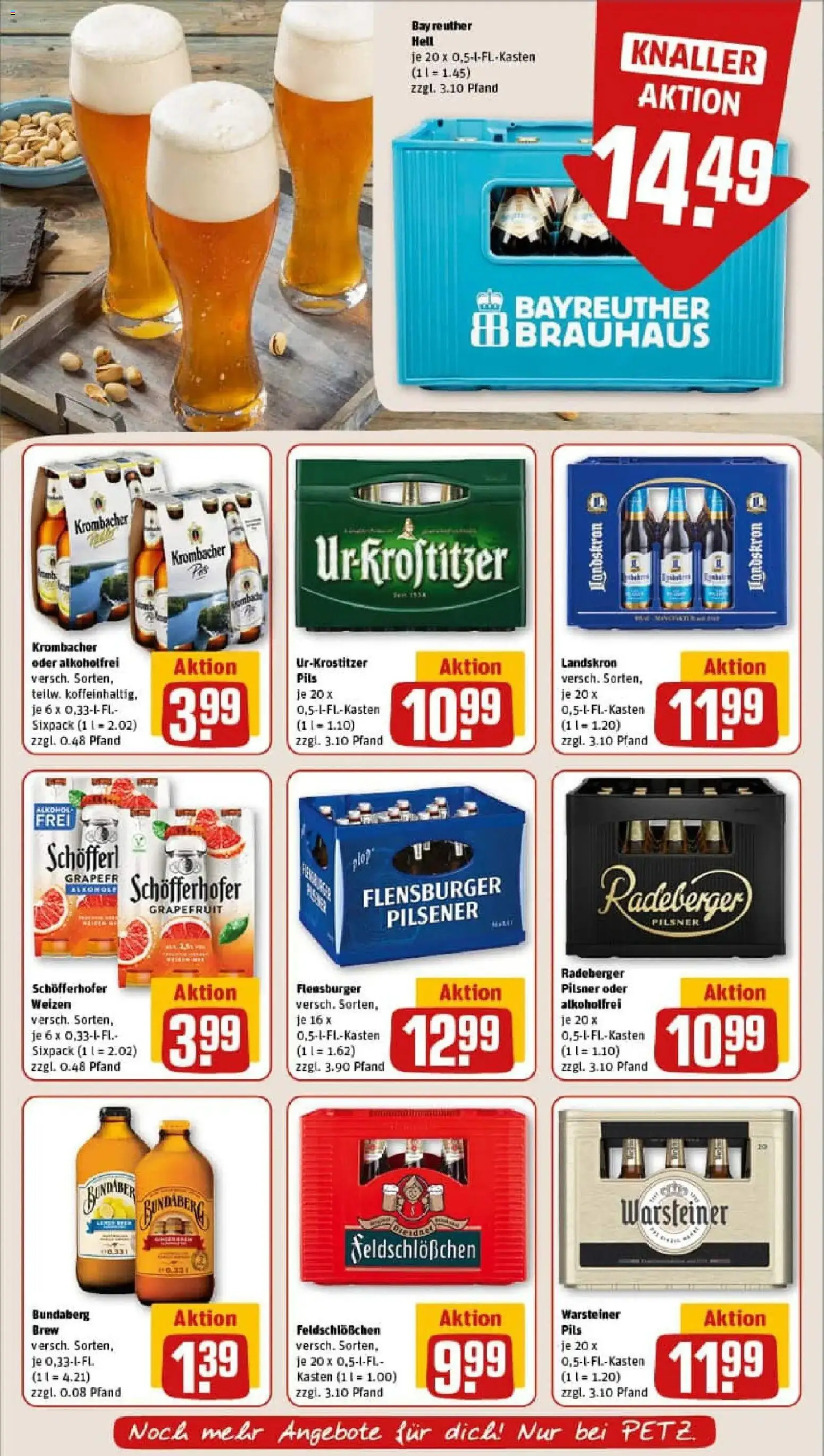 Rewe prospekt Pulsnitz	 – gültig ab 26.01.2026 | Seite: 15 | Produkte: Pils, Flensburger, Warsteiner, Krombacher