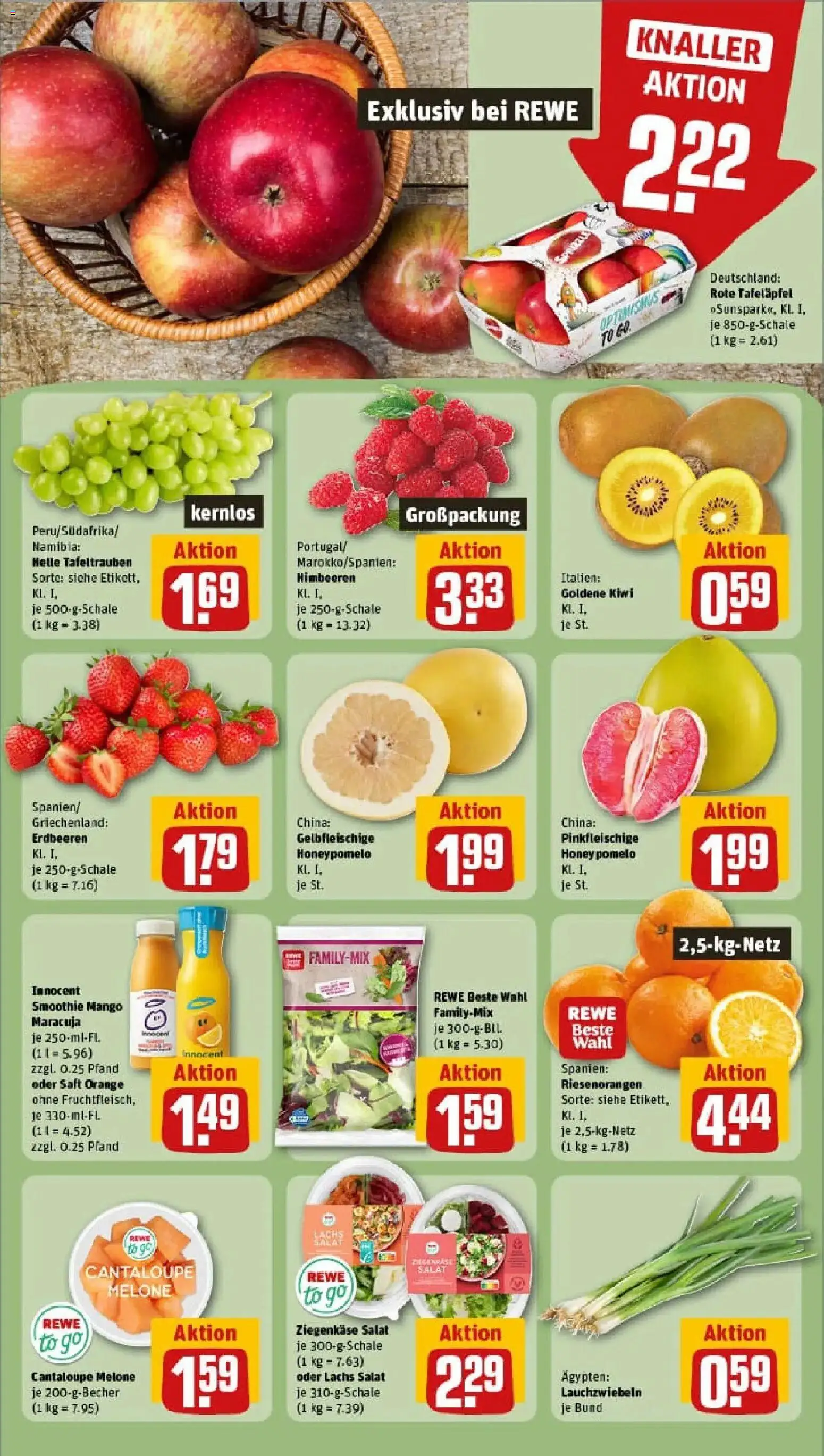 Rewe prospekt Dortmund	 – gültig ab 11.01.2026 | Seite: 4 | Produkte: Mango, Melone, Kiwi, Salat