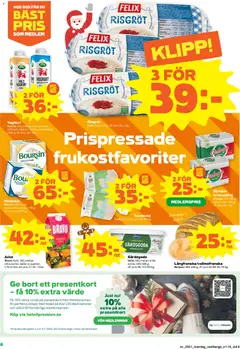 Coop Forum - erbjudanden - Förhandsvisning av reklamblad från butik Coop Forum aktuell från 15.12.2025 | Sida: 8 | Produkter: Galler, Leverpastej, Yoghurt, Juice