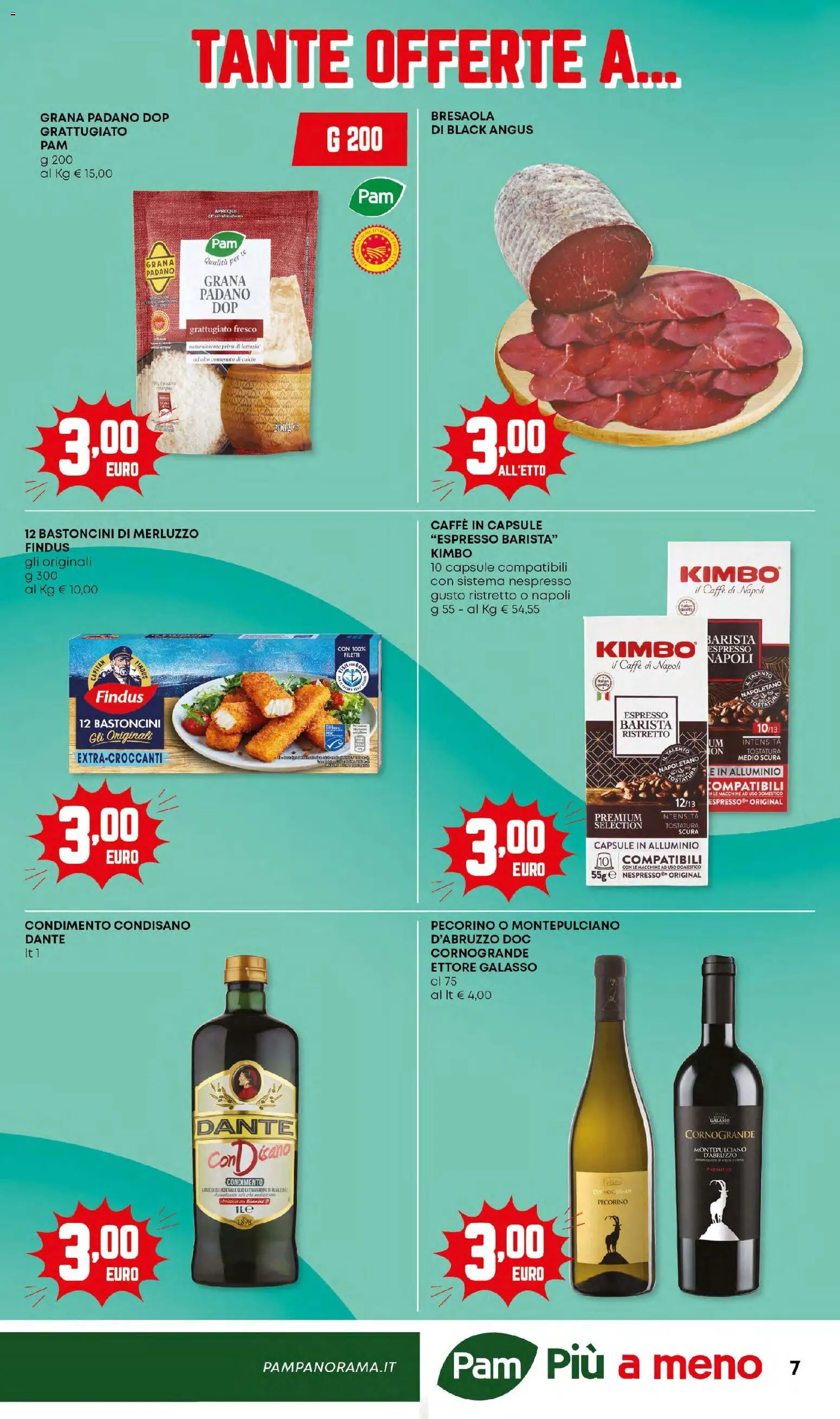 Volantino Panorama del 15.01.2026 | Pagina: 7 | Prodotti: Caffè, Merluzzo, Grana Padano, Pecorino