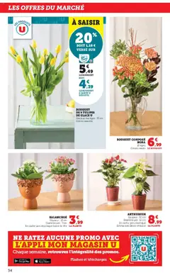 Hyper U - Prévisualisation de Hyper U - Les prix bas de la semaine valide à partir de 14.10.2025 | Page: 34 | Produits: Store, Tulipes