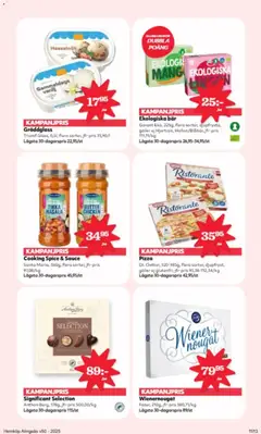 Pizza, 320-385g, flera sorter, djupfryst, gäller ej glutenfri, jfr-pris 93,38-112,34/kg - Förhandsvisning av reklamblad från butik Hemköp aktuell från 08.12.2025 | Sida: 11 | Produkter: Galler, Pizza, Glass