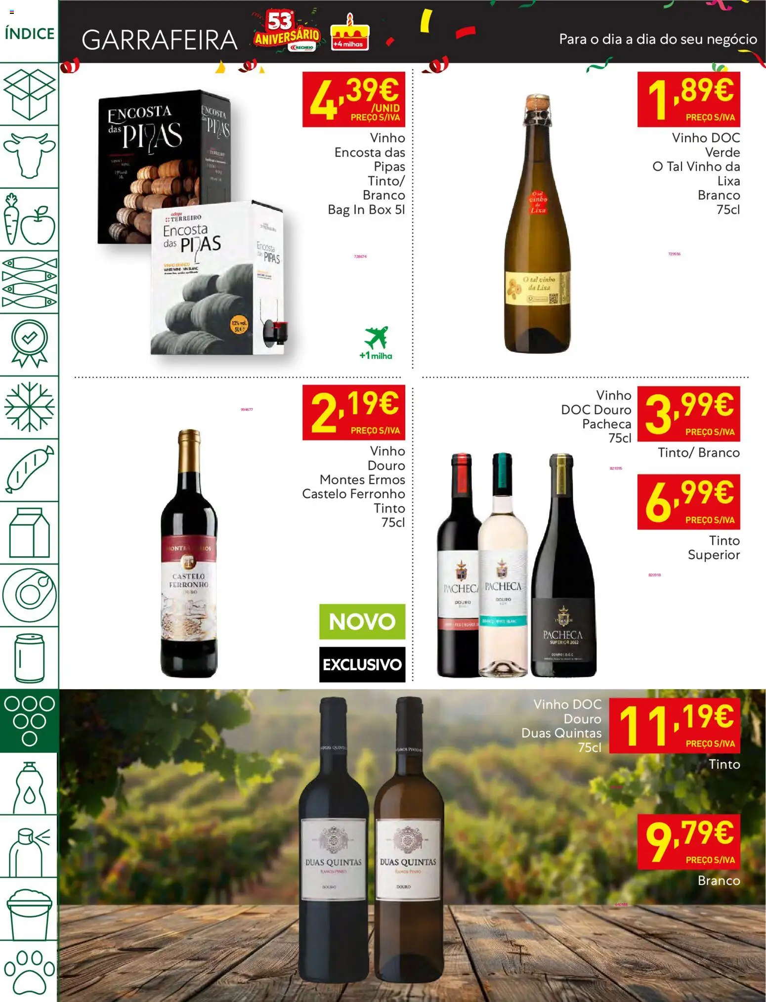 Recheio folheto │ válido de 28.10.2025 | Página: 36 | Produtos: Lixa, Vinho