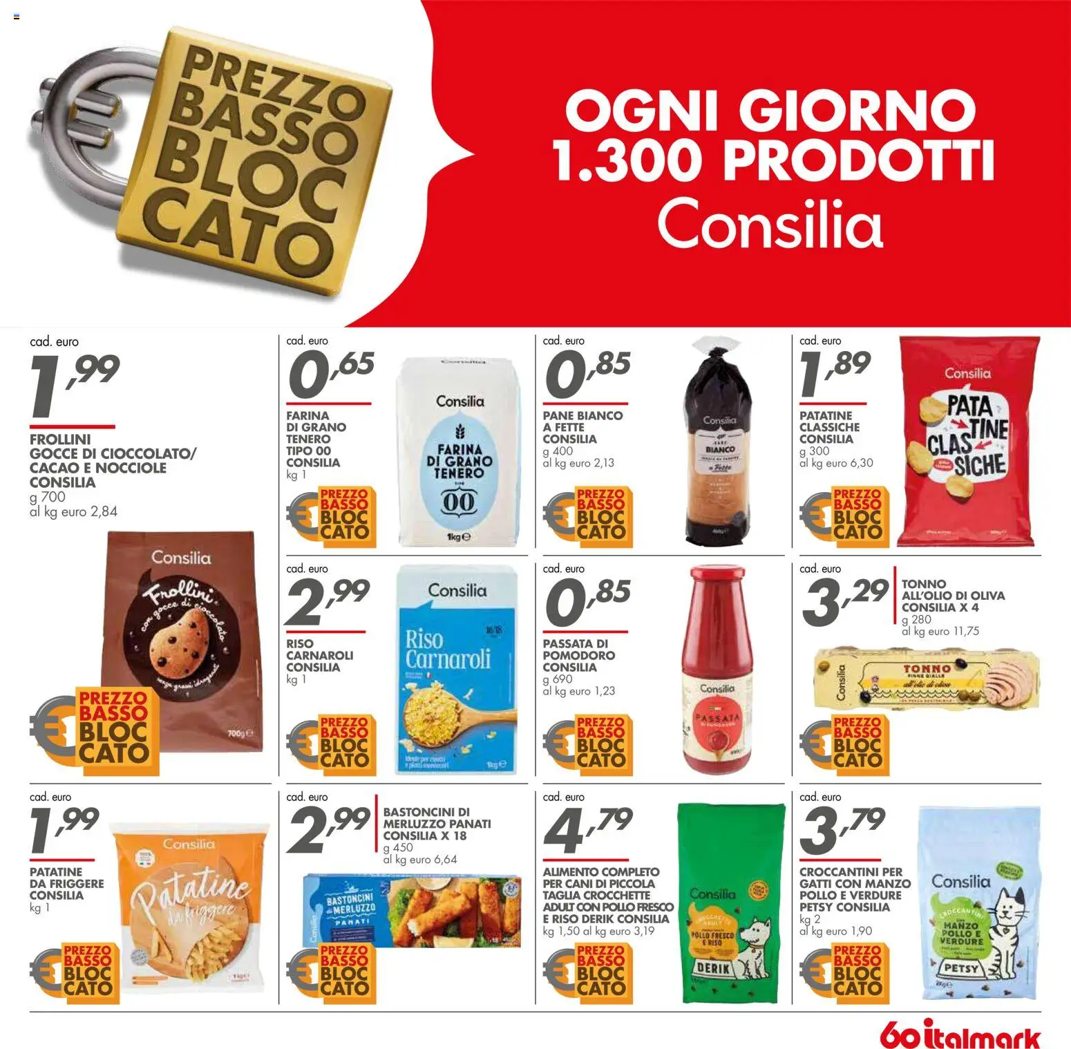 Volantino Italmark del 10.12.2025 | Pagina: 33 | Prodotti: Pollo, Merluzzo, Pomodoro, Frollini