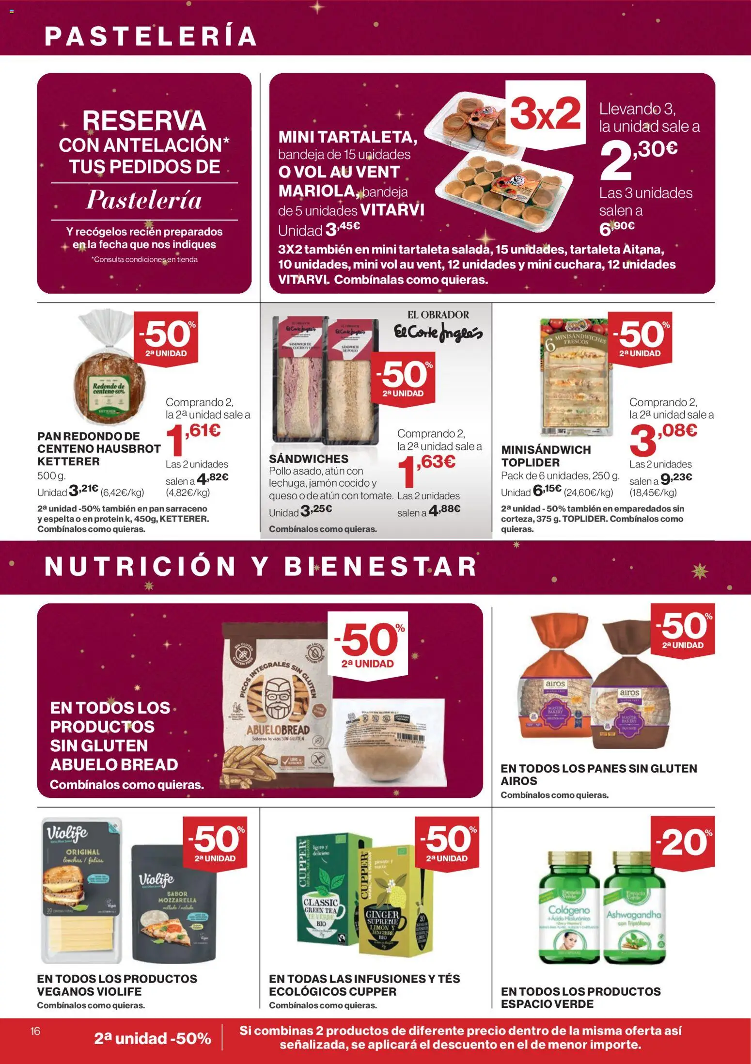 Supercor folleto │ válido desde el 18.12.2025 | Página: 16 | Productos: Queso, Pan, Jamón, Bandeja